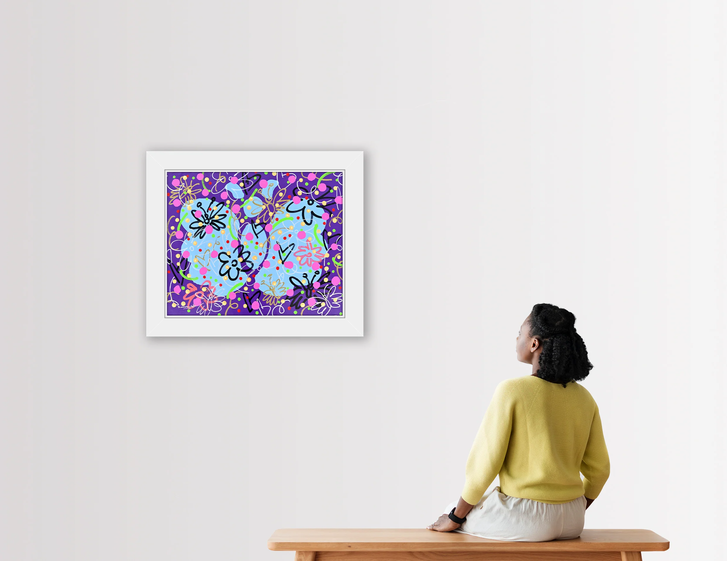 Garden Butterflies - Original Painting - Image 4