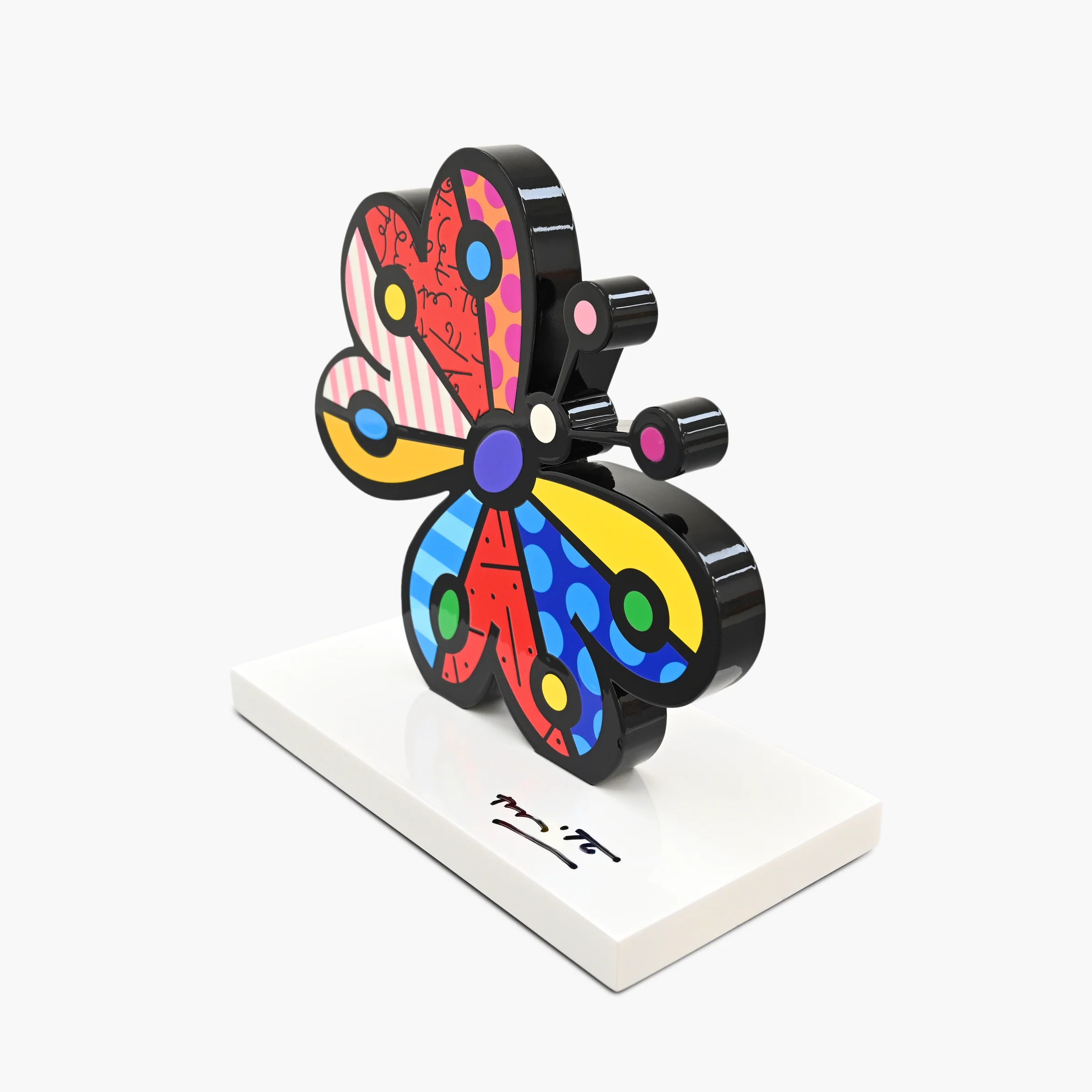 Garden Butterfly (White Base)  - Limited Edition Sculpture - Image 3