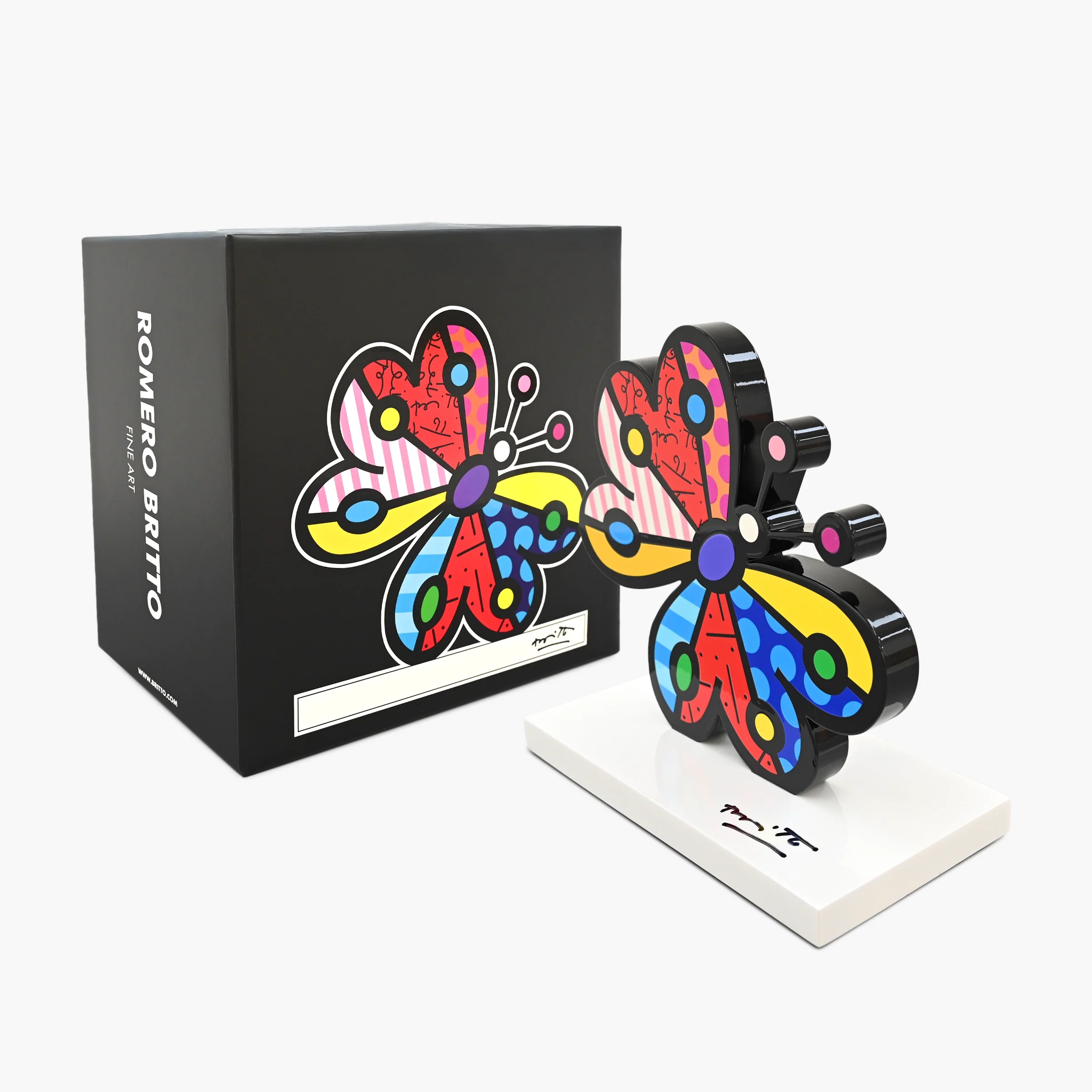 Garden Butterfly (White Base)  - Limited Edition Sculpture - Image 6