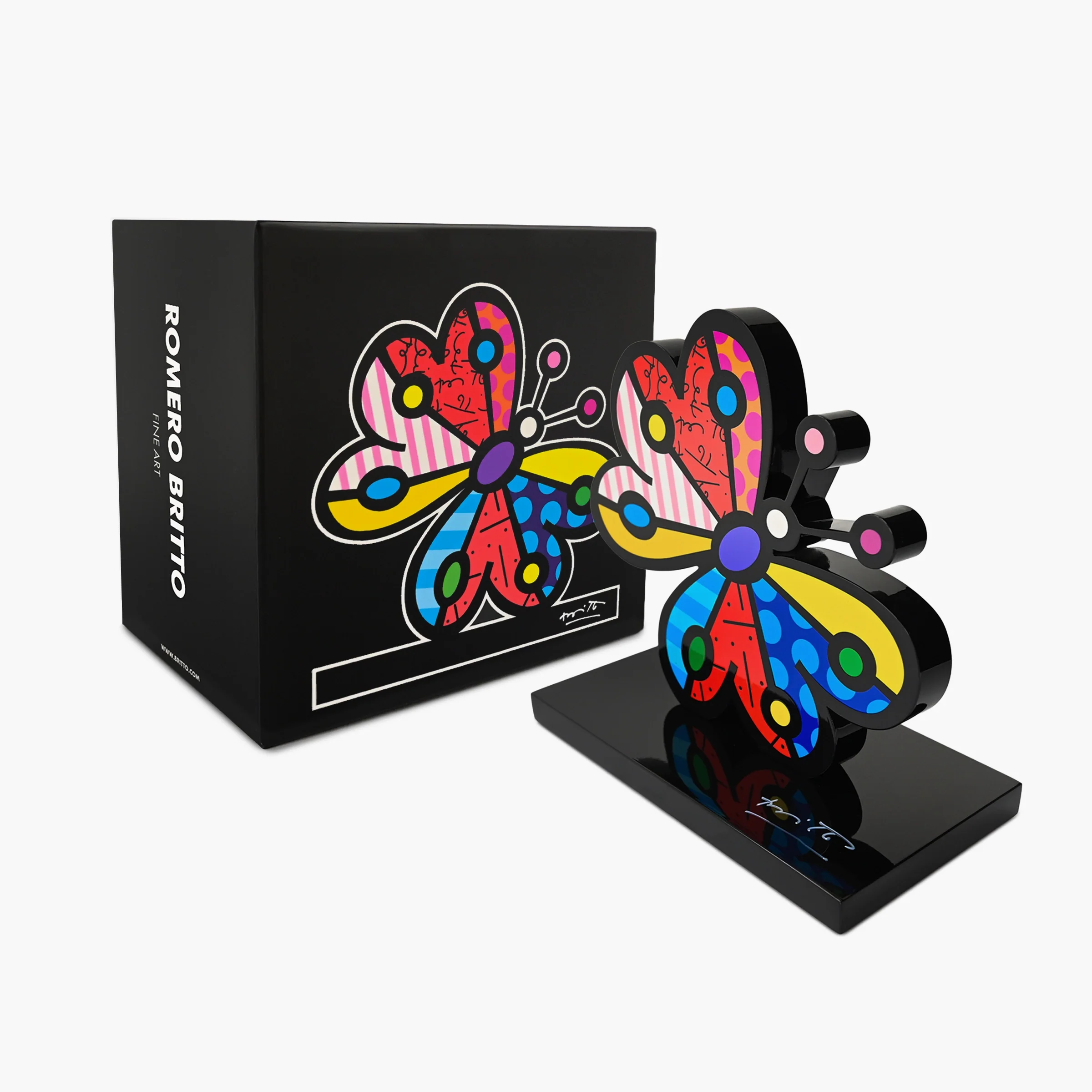 Garden Butterfly (Black Base) - Limited Edition Sculpture - Image 7