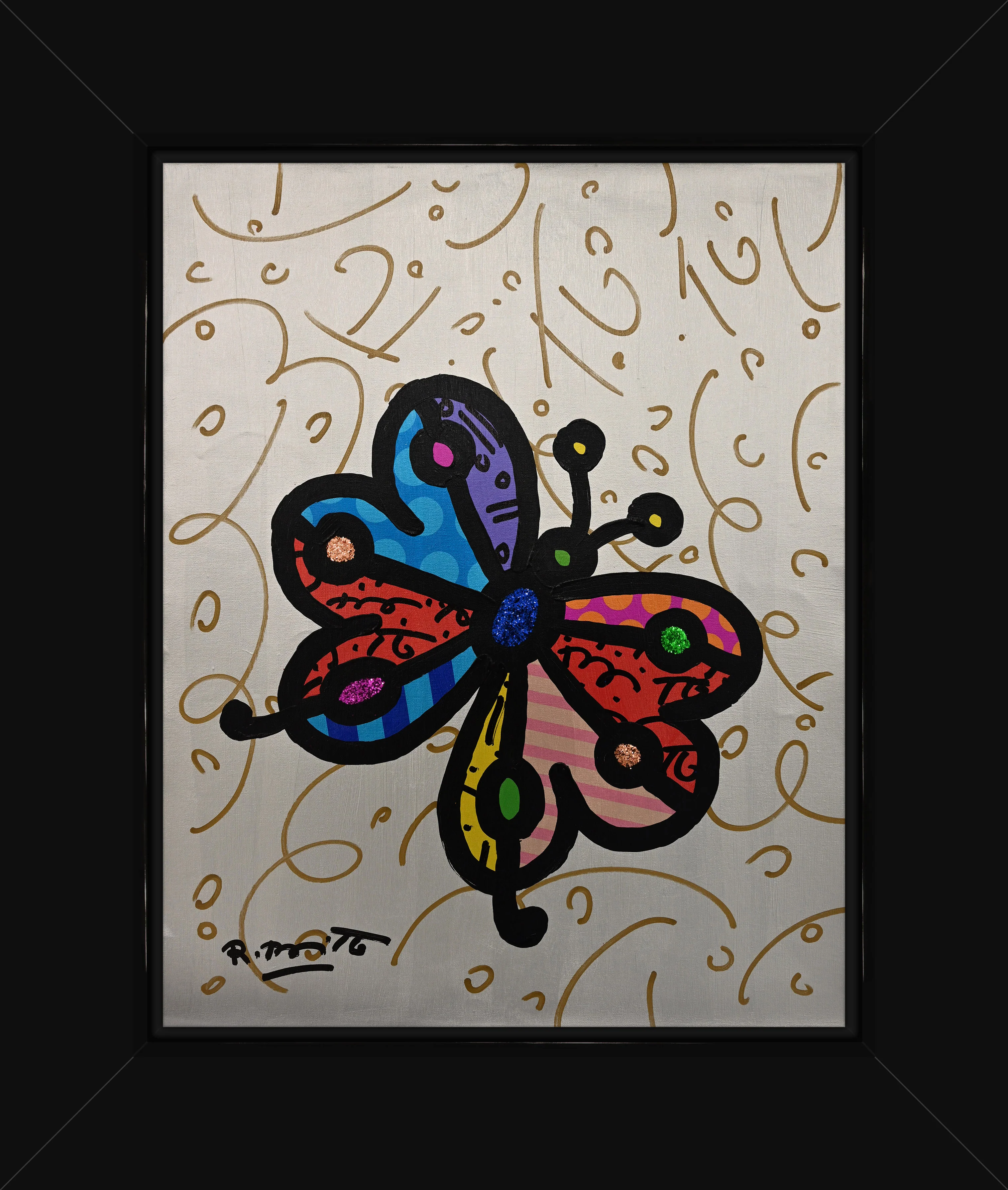 Garden Butterfly - Mixed Media Original - Image 2