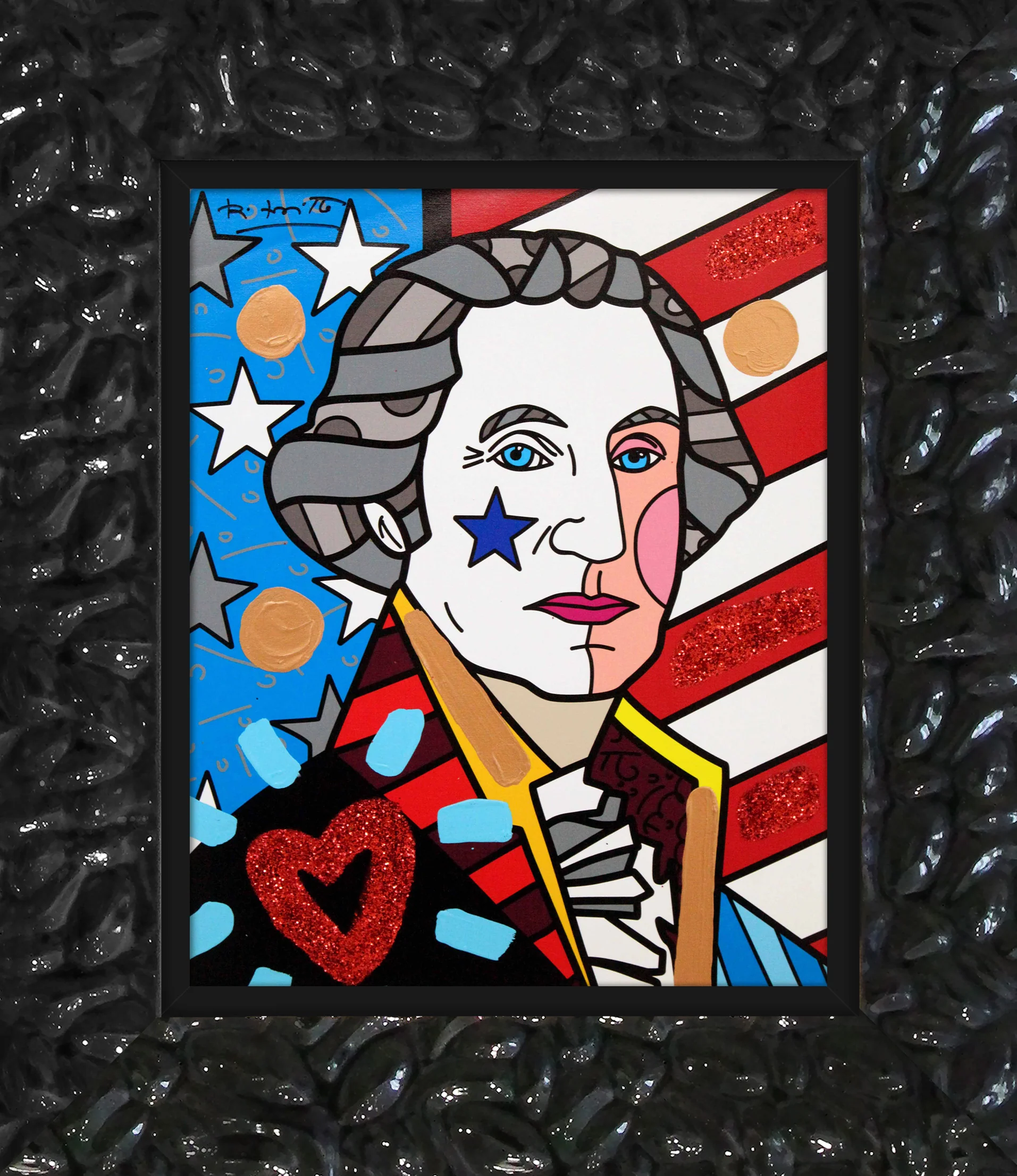 George Washington - Mixed Media Original - Image 10