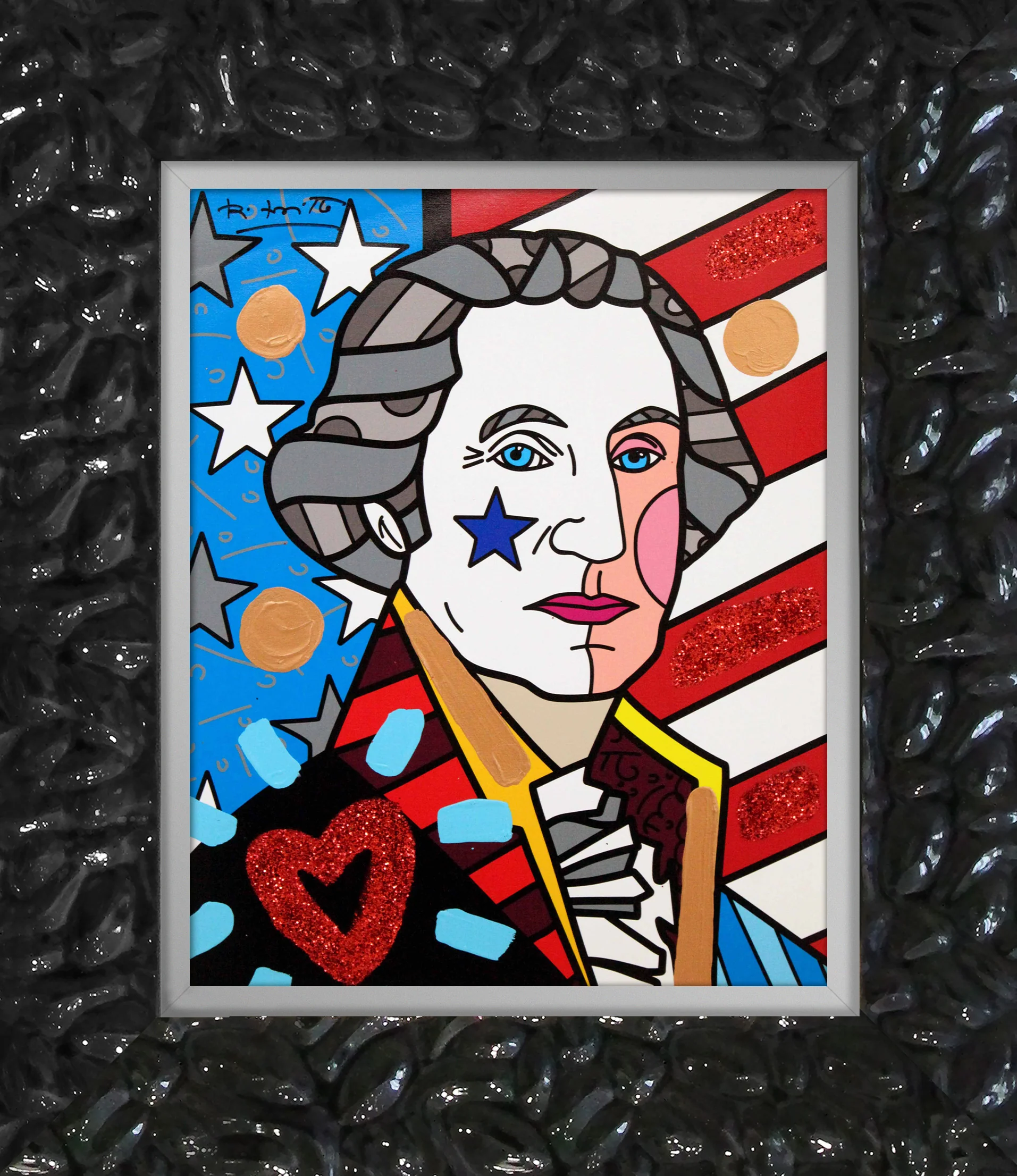 George Washington - Mixed Media Original - Image 11