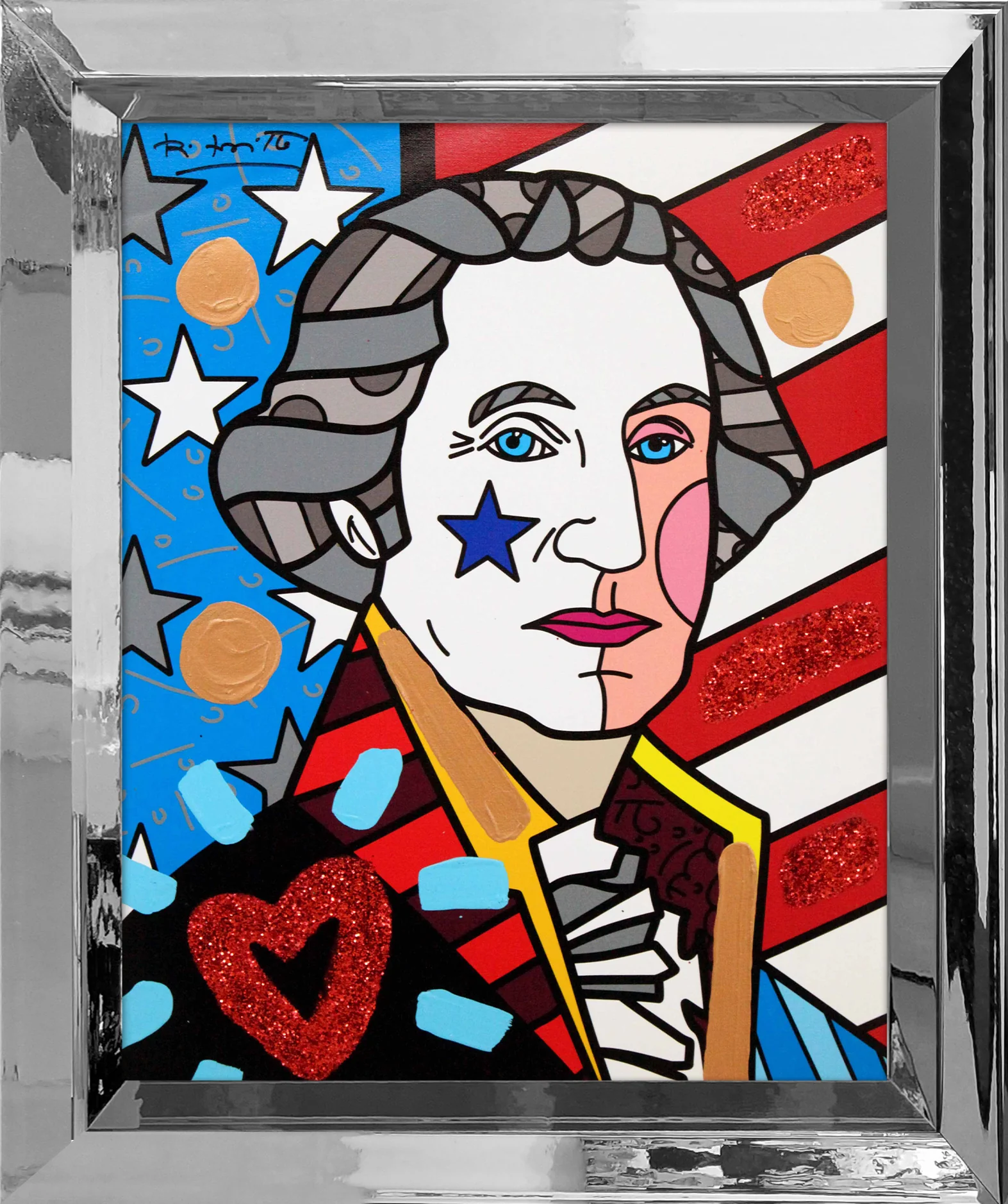 George Washington - Mixed Media Original - Image 12