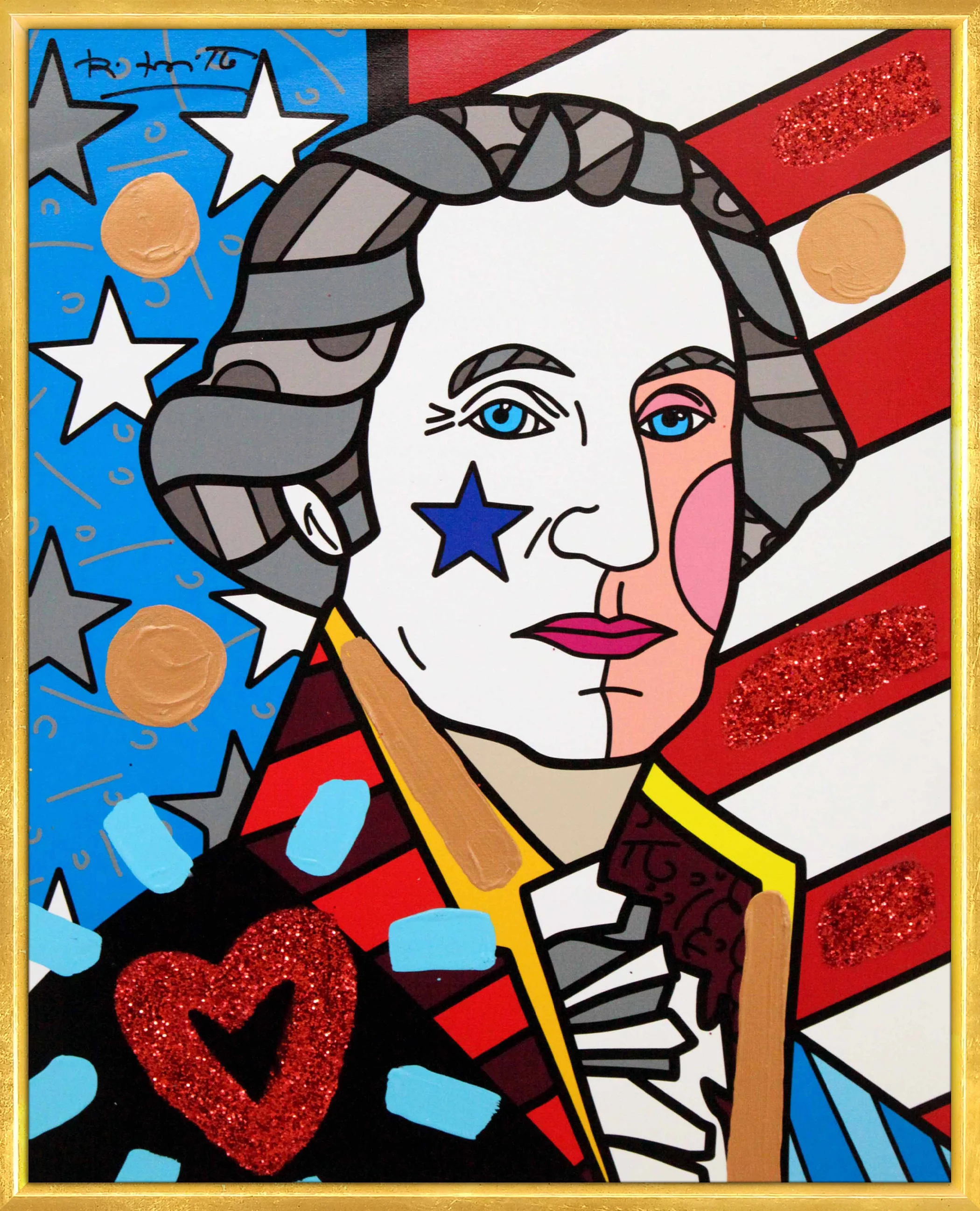 George Washington - Mixed Media Original - Image 13