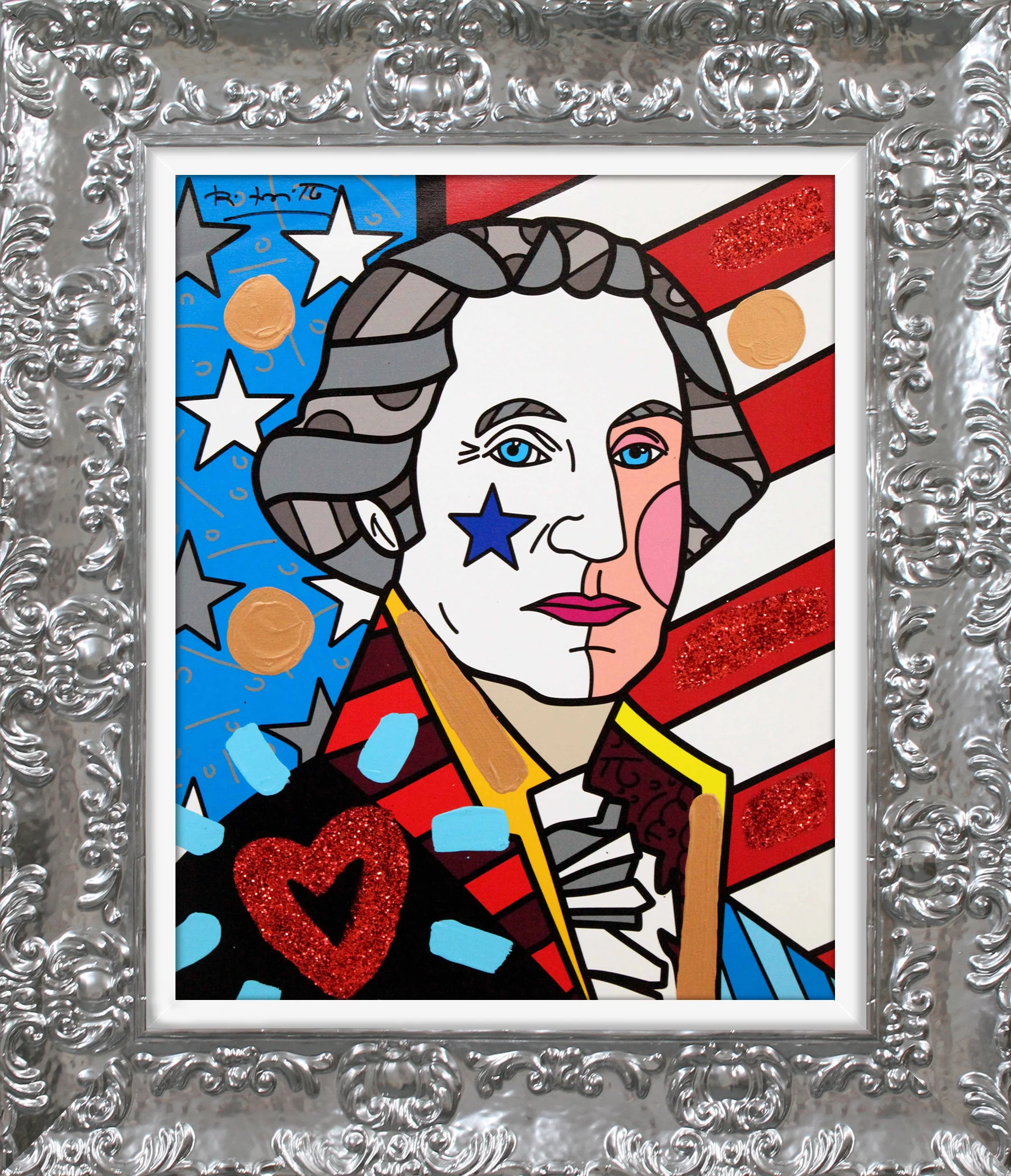 George Washington - Mixed Media Original - Image 14