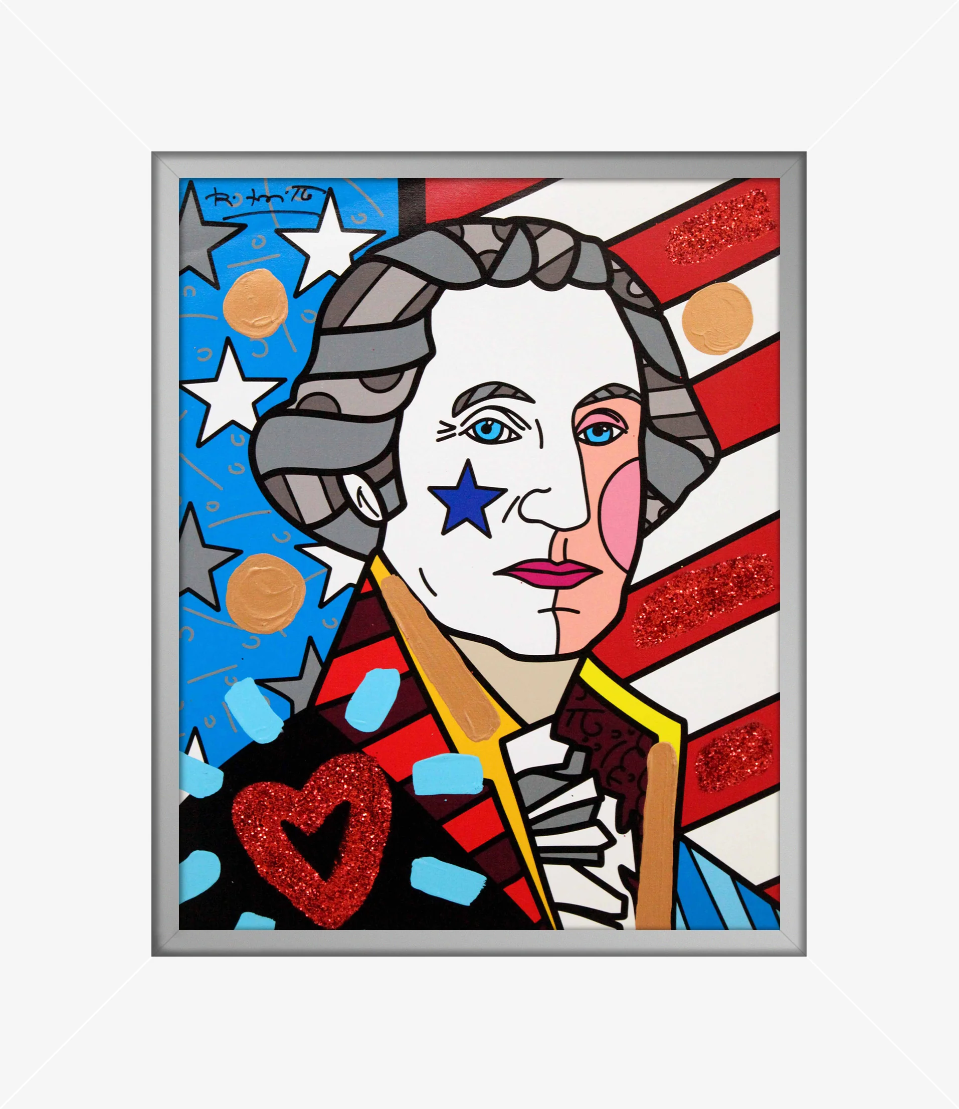 George Washington - Mixed Media Original - Image 16