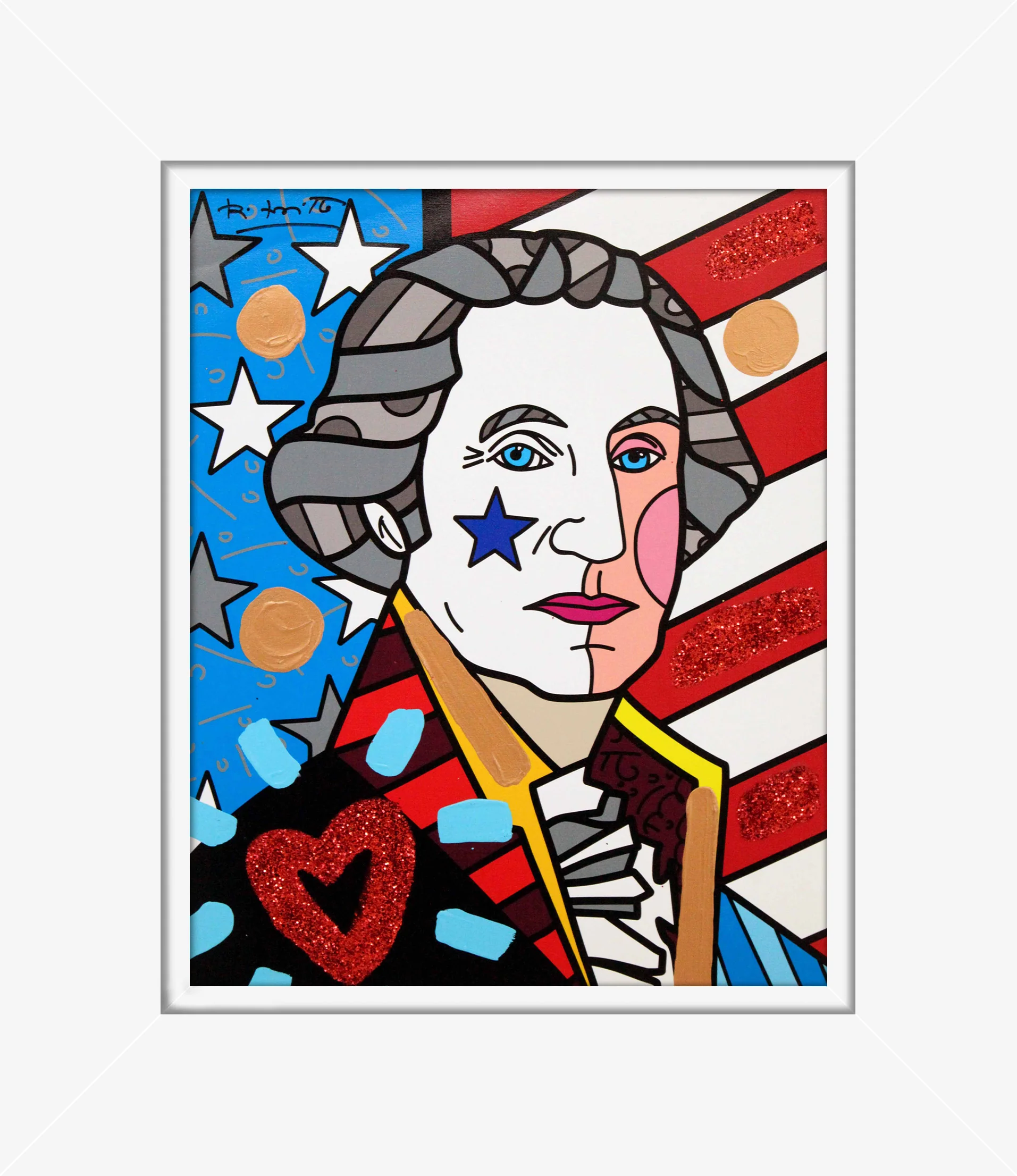 George Washington - Mixed Media Original - Image 17