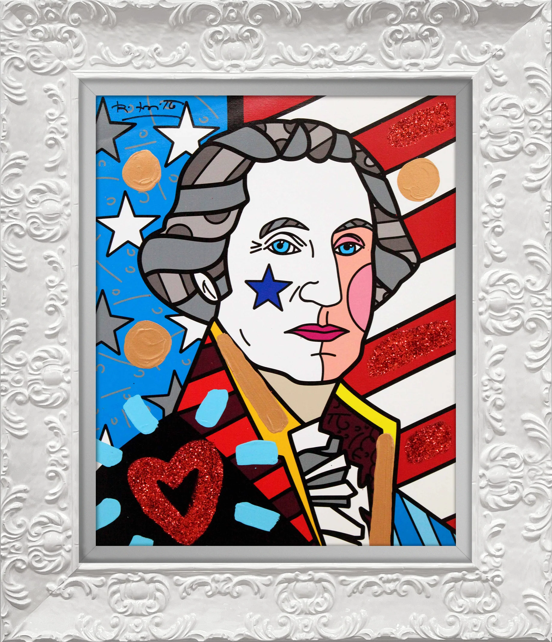 George Washington - Mixed Media Original - Image 18
