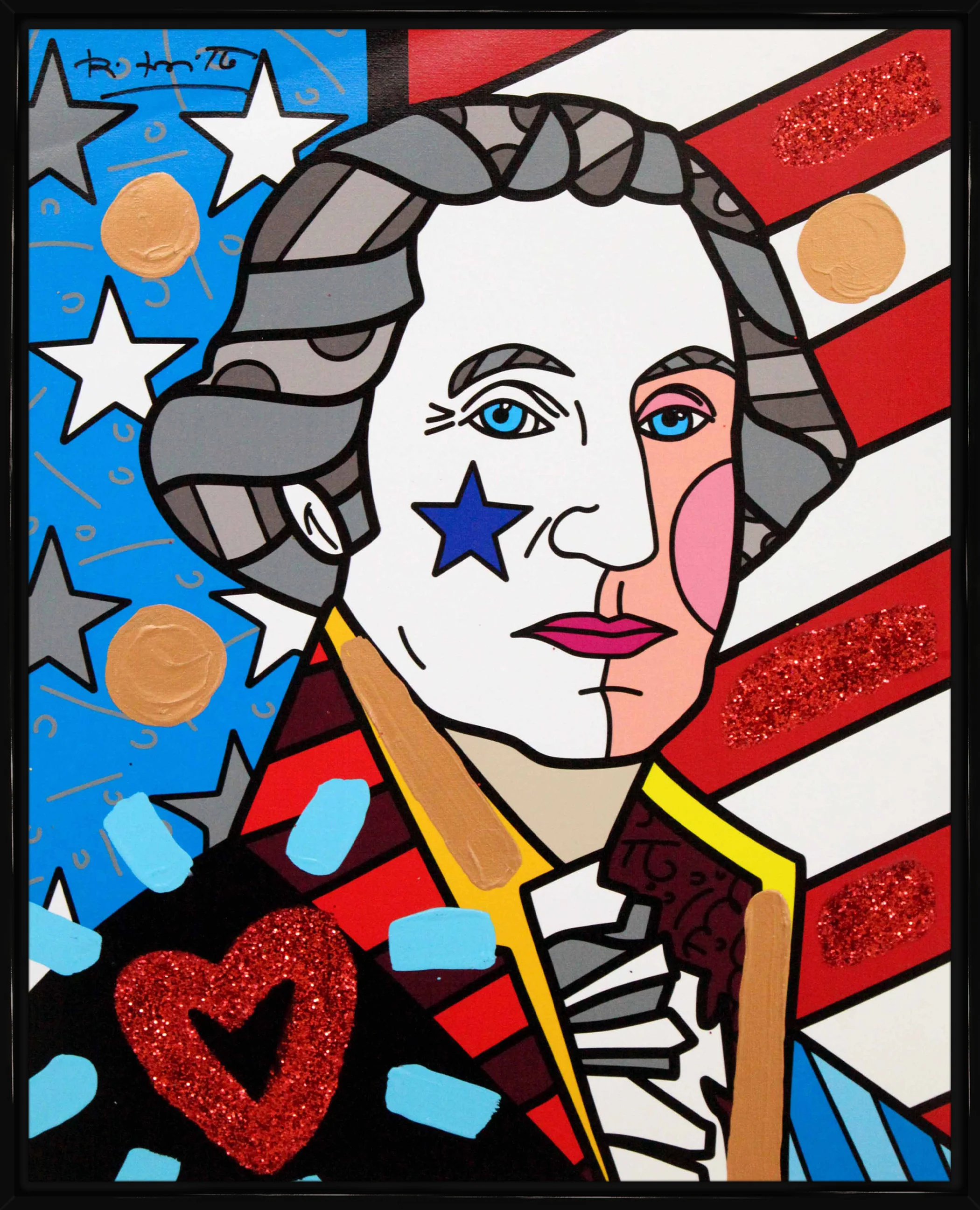 George Washington - Mixed Media Original - Image 5