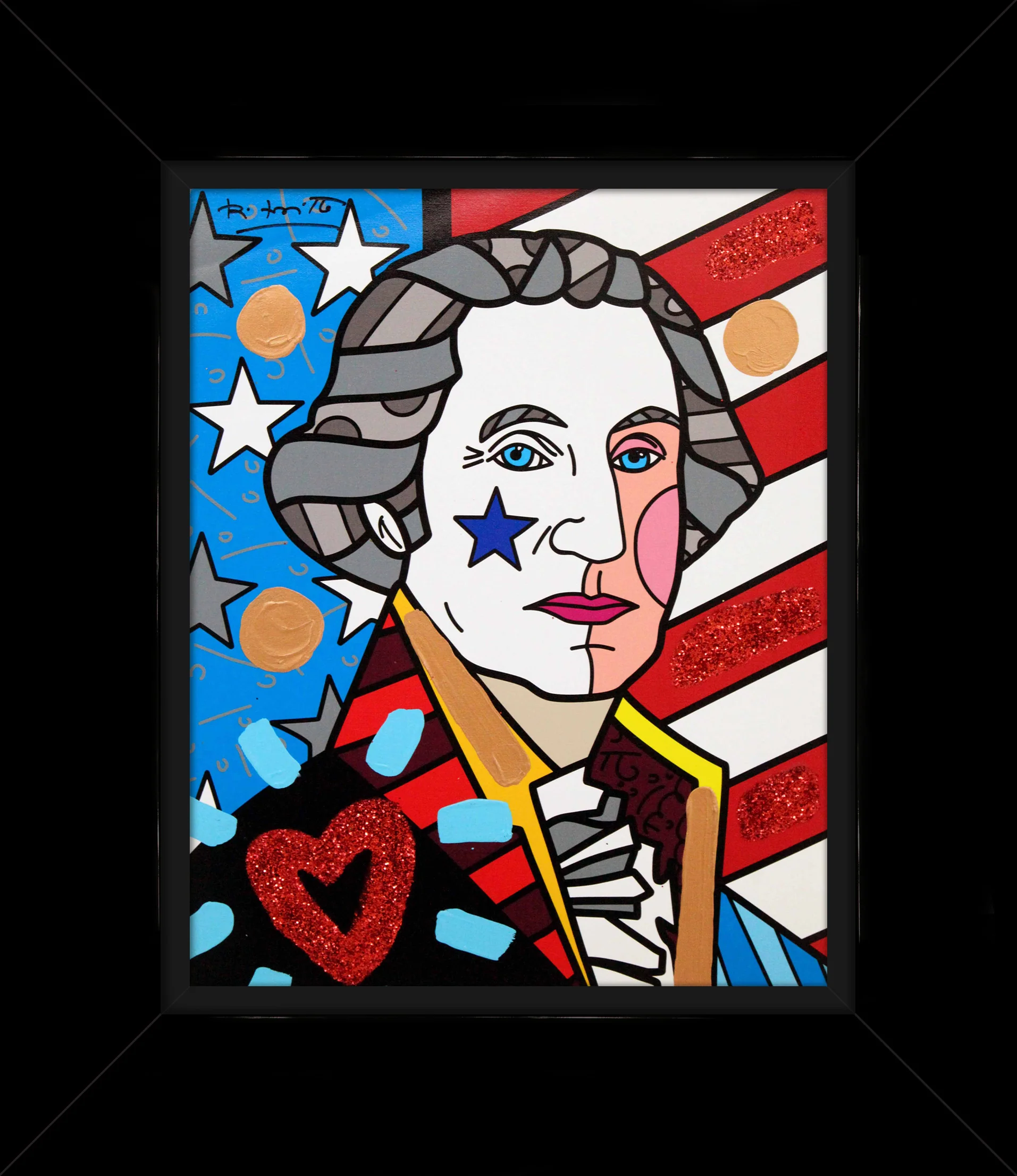 George Washington - Mixed Media Original - Image 6