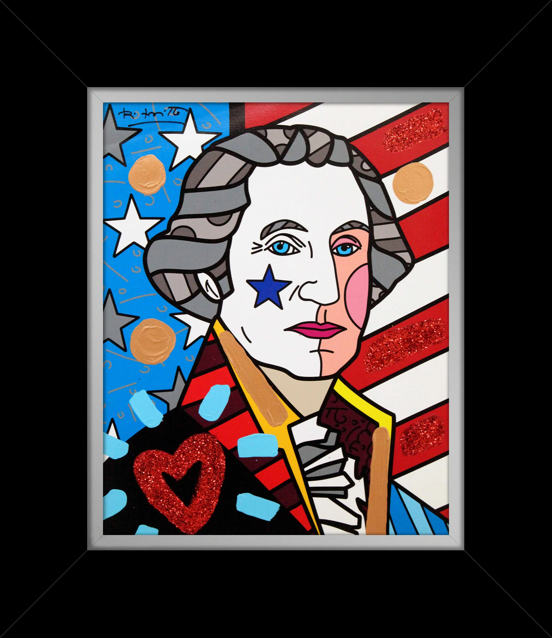 George Washington - Mixed Media Original - Image 7