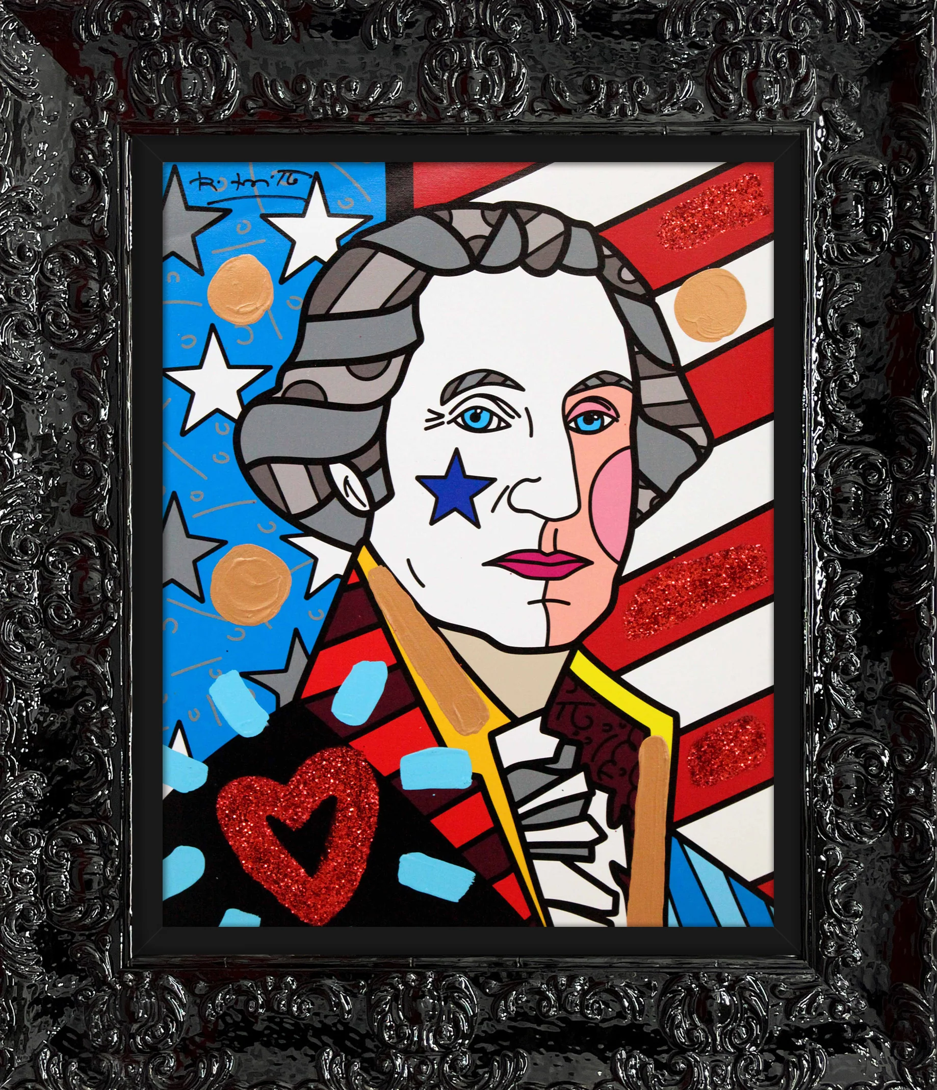 George Washington - Mixed Media Original - Image 8