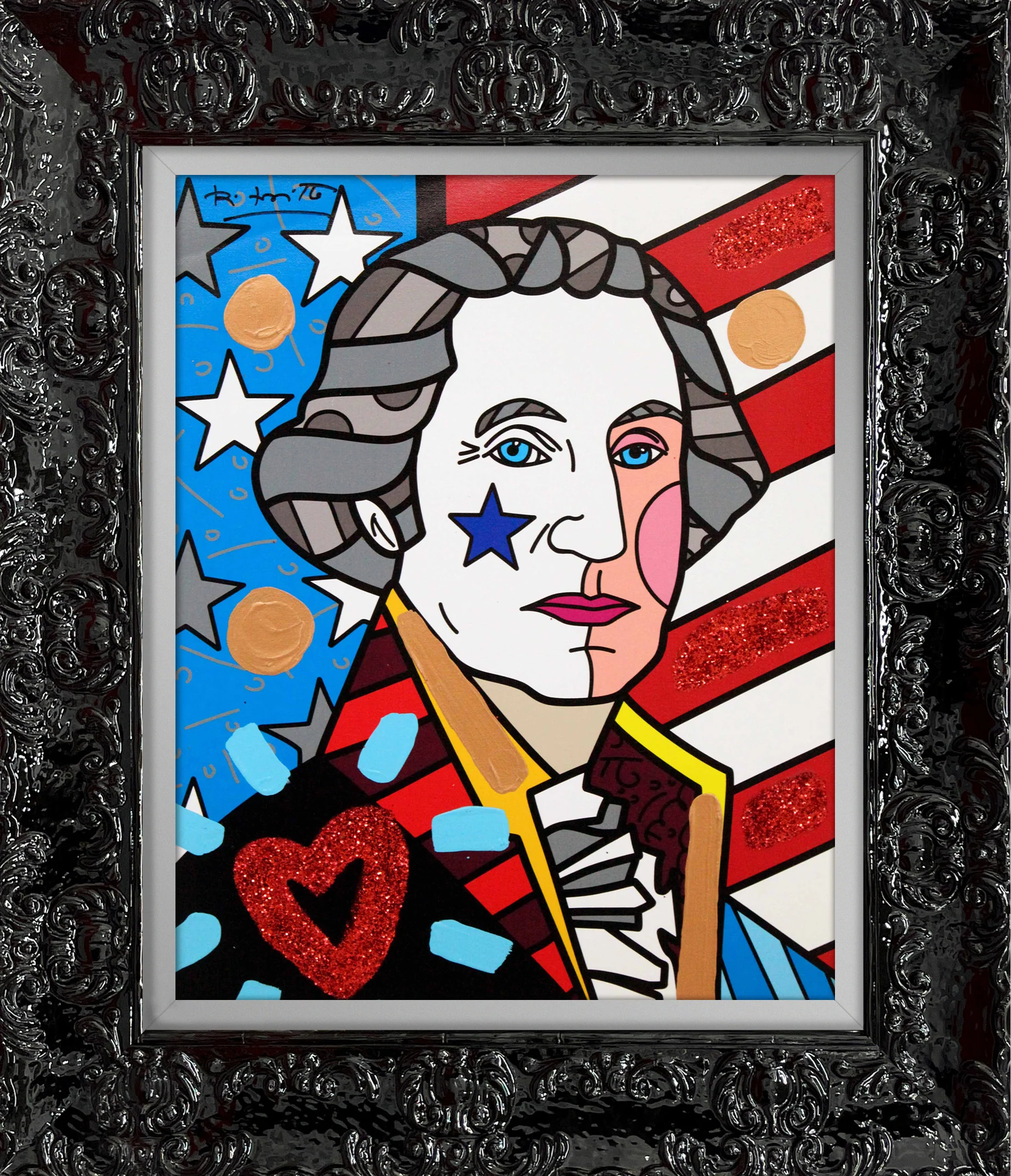 George Washington - Mixed Media Original - Image 9
