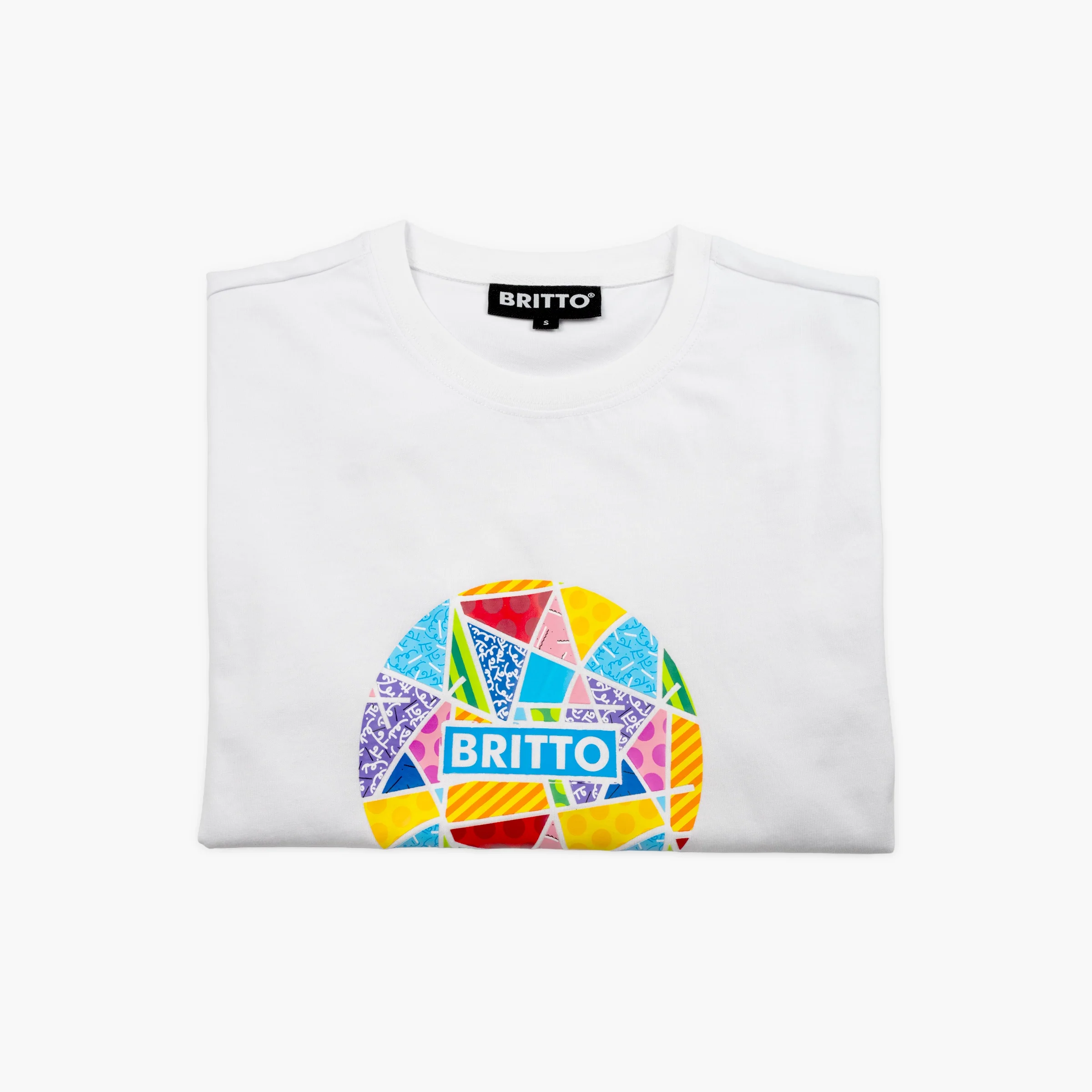 Globe Baby Blue Landscape Britto T-Shirt For Women - Image 4