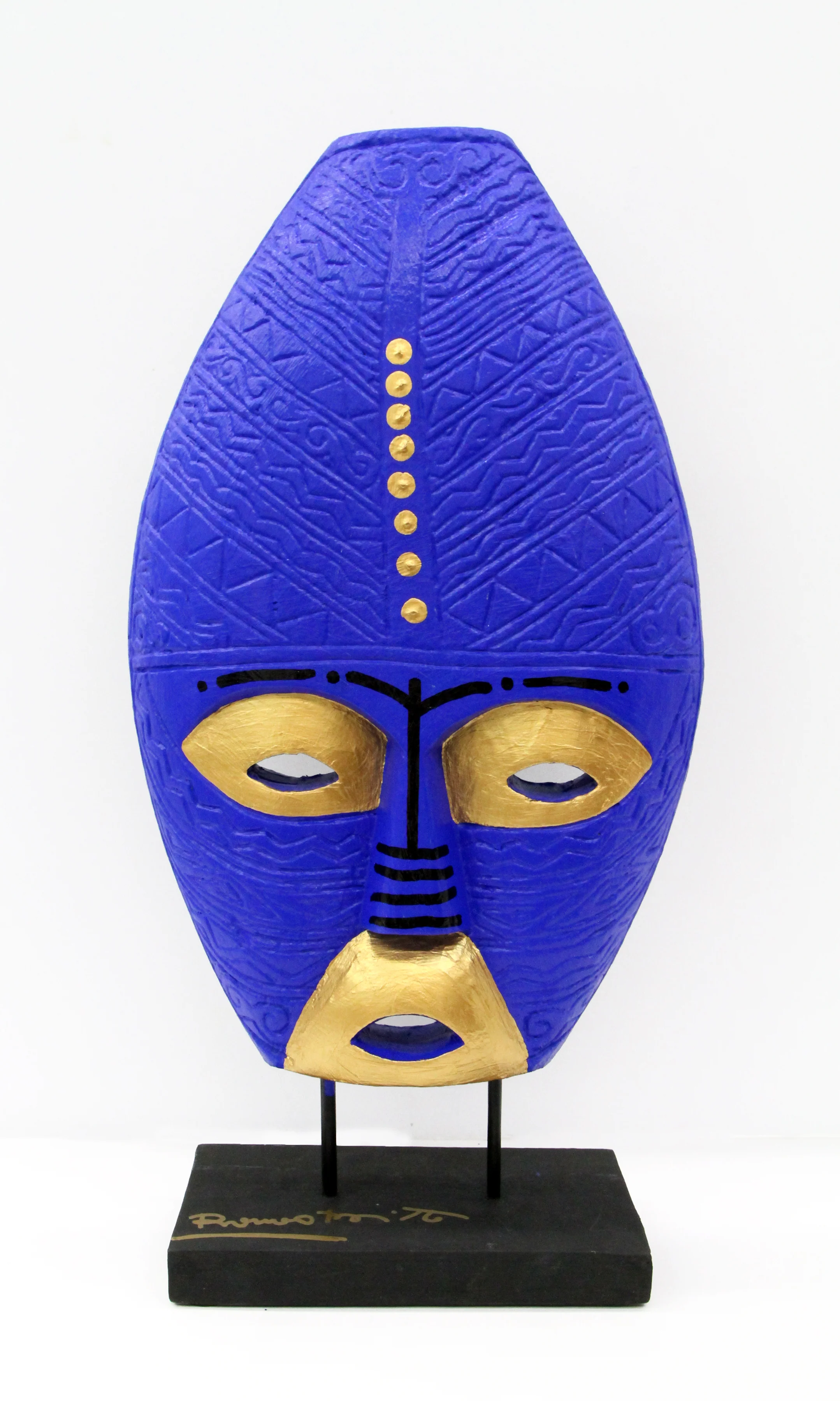 Gold & Blue - Original Sculpture