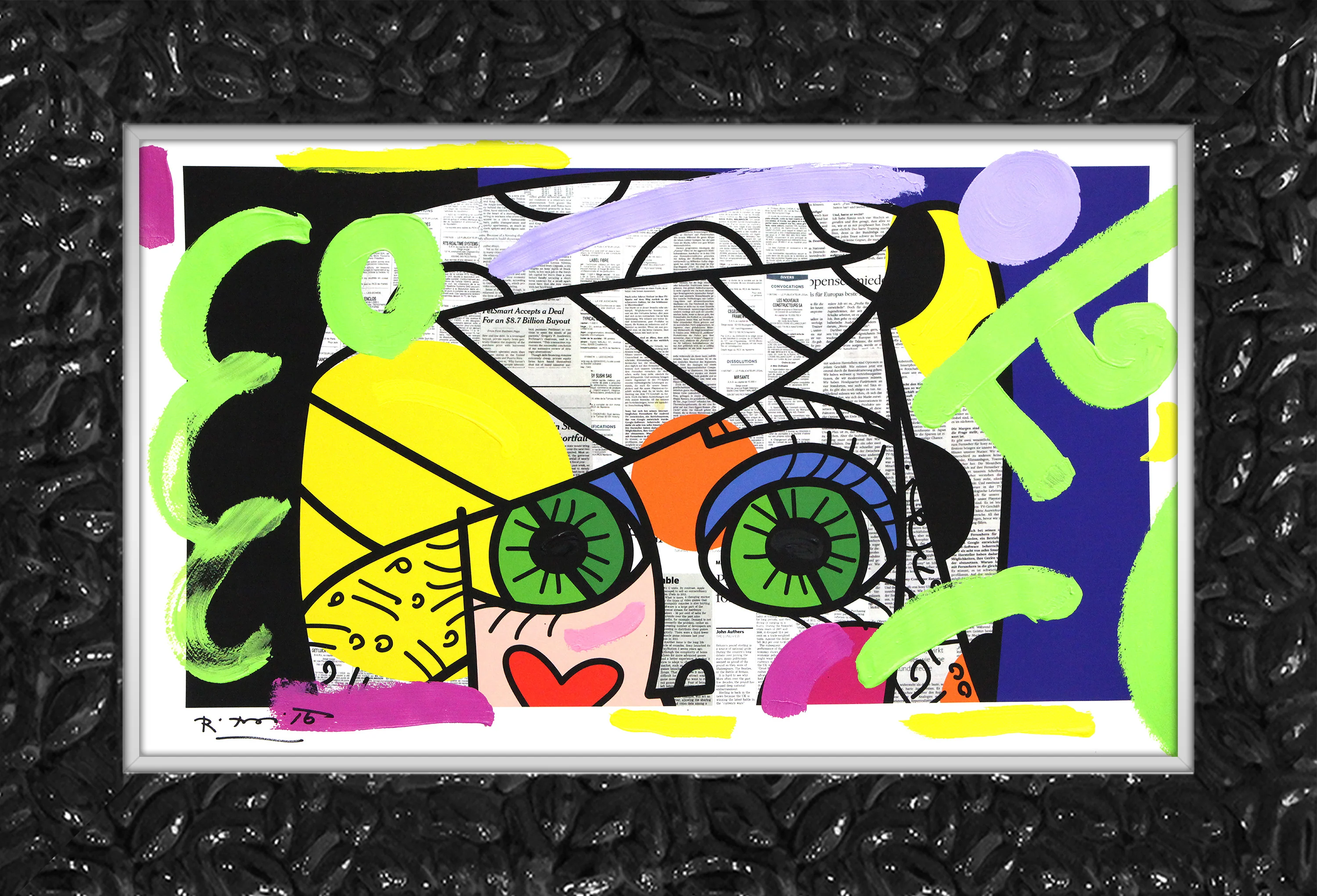 Green Eyes - Mixed Media Original - Image 10