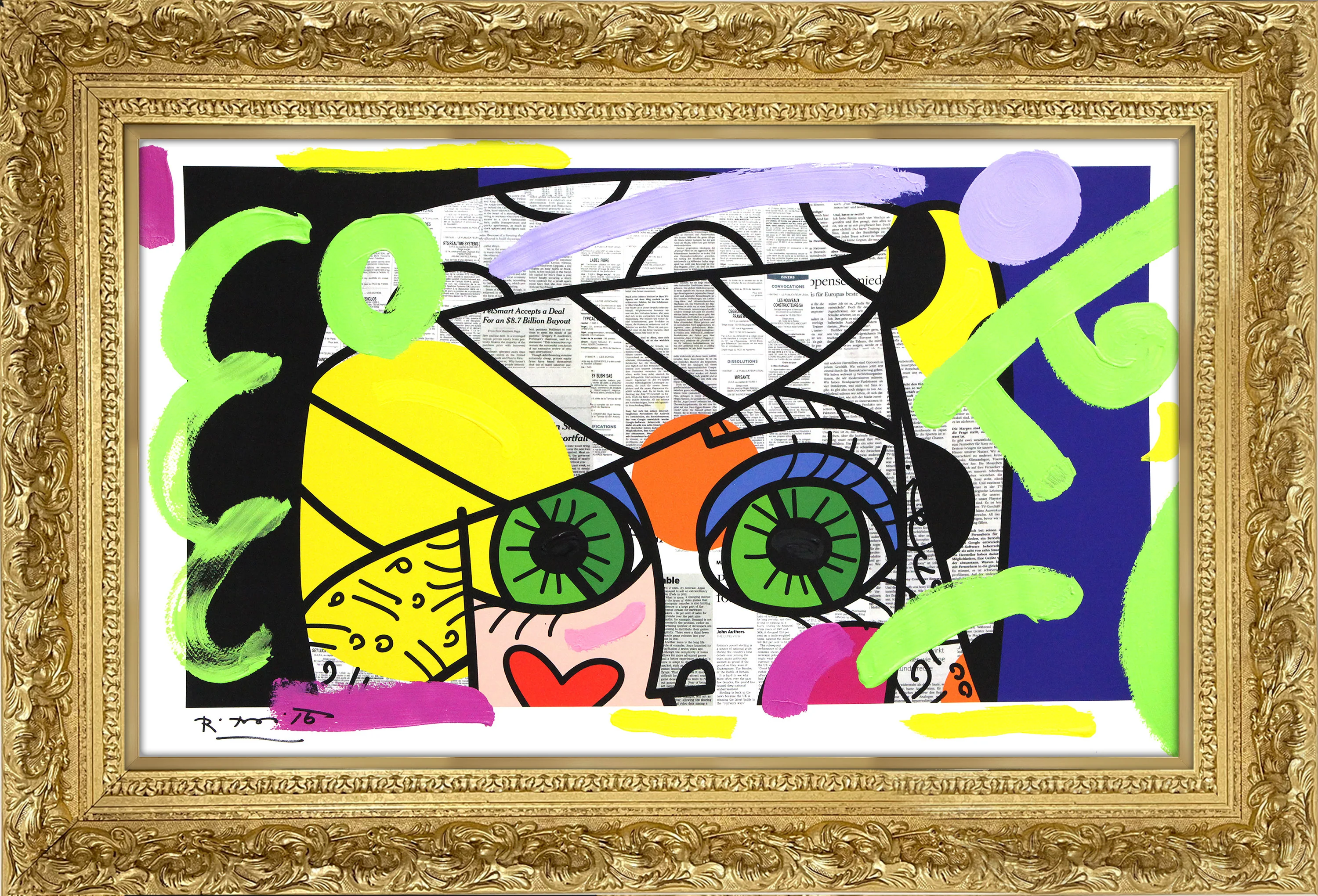 Green Eyes - Mixed Media Original - Image 11
