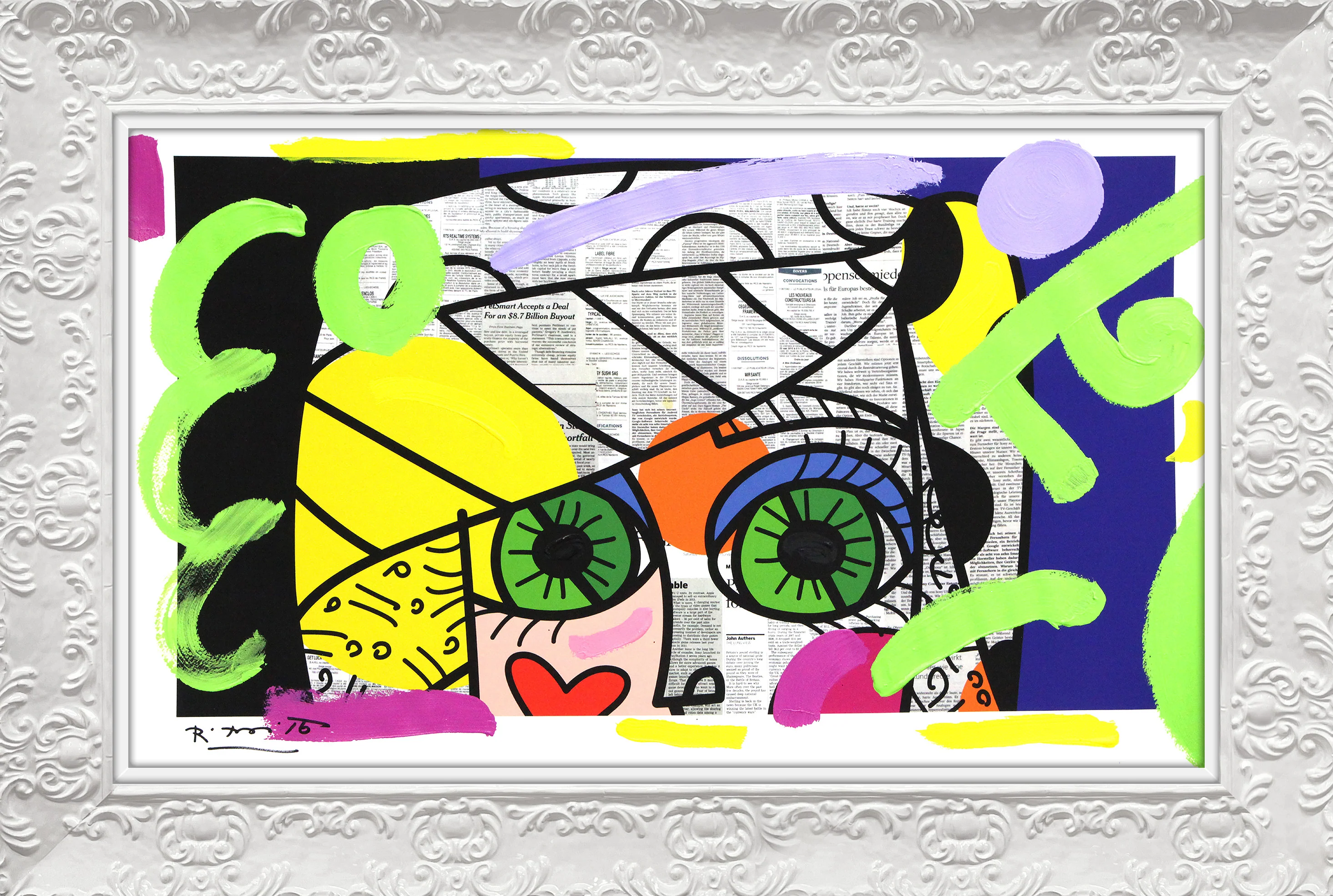 Green Eyes - Mixed Media Original - Image 16