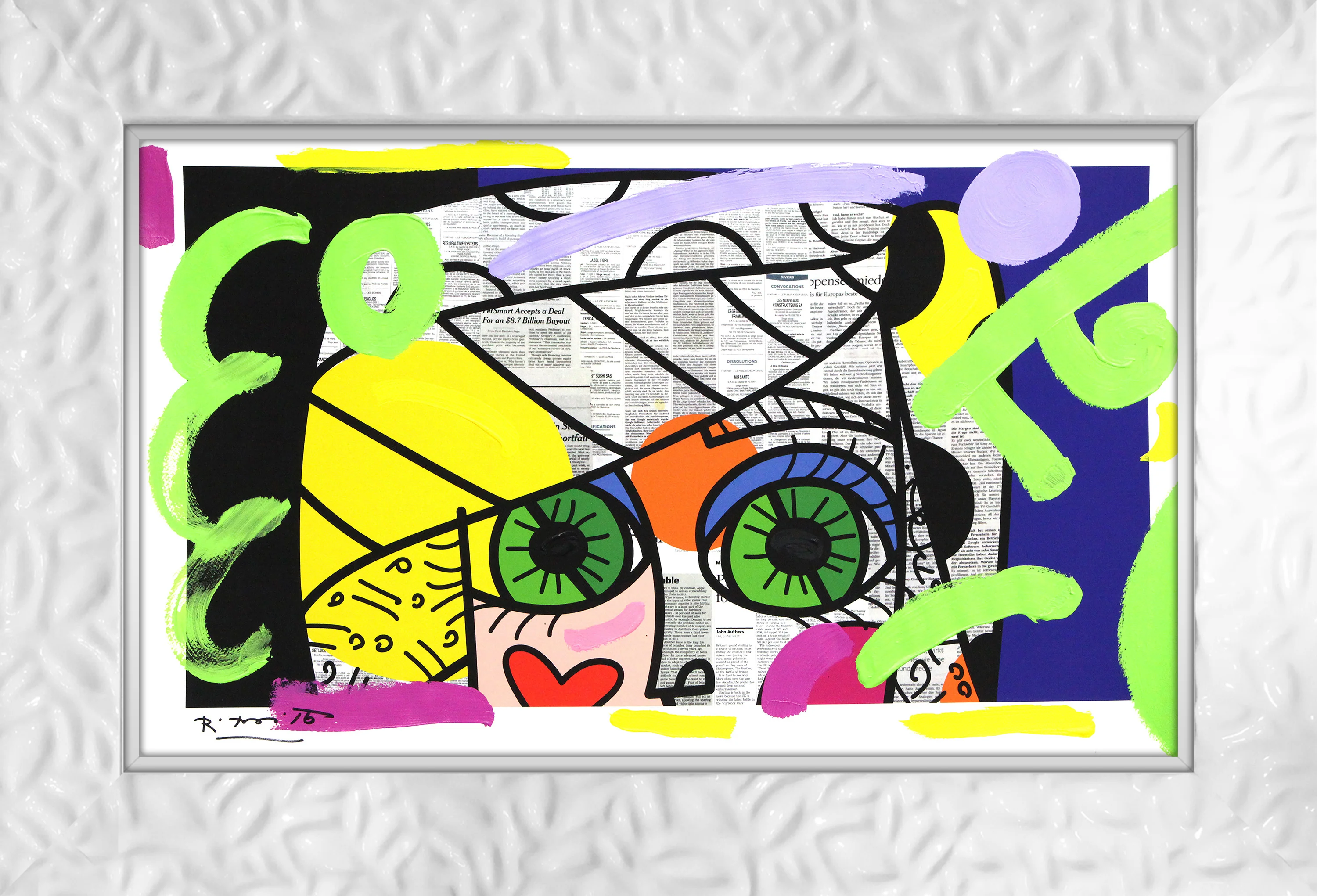 Green Eyes - Mixed Media Original - Image 17