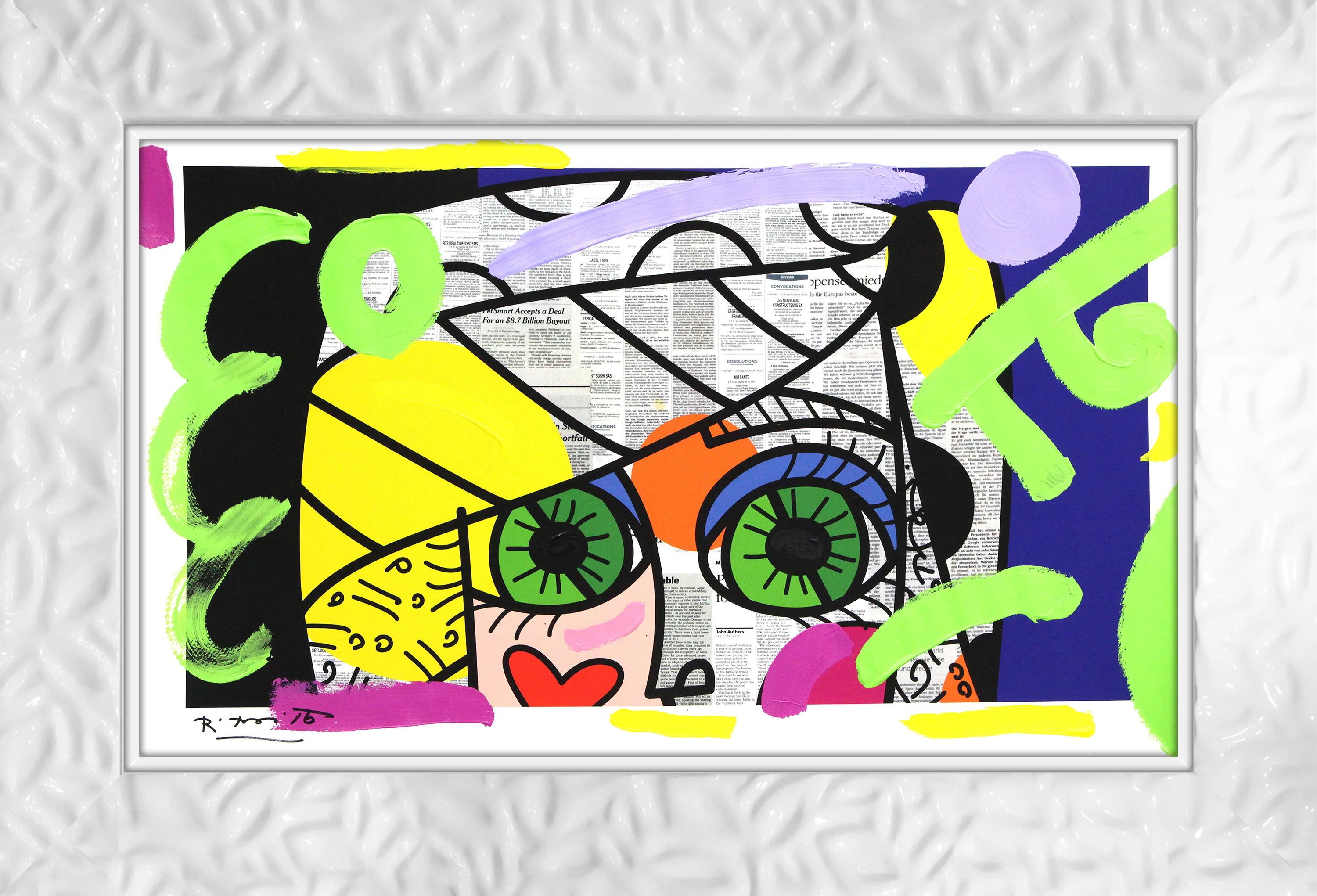 Green Eyes - Mixed Media Original - Image 18