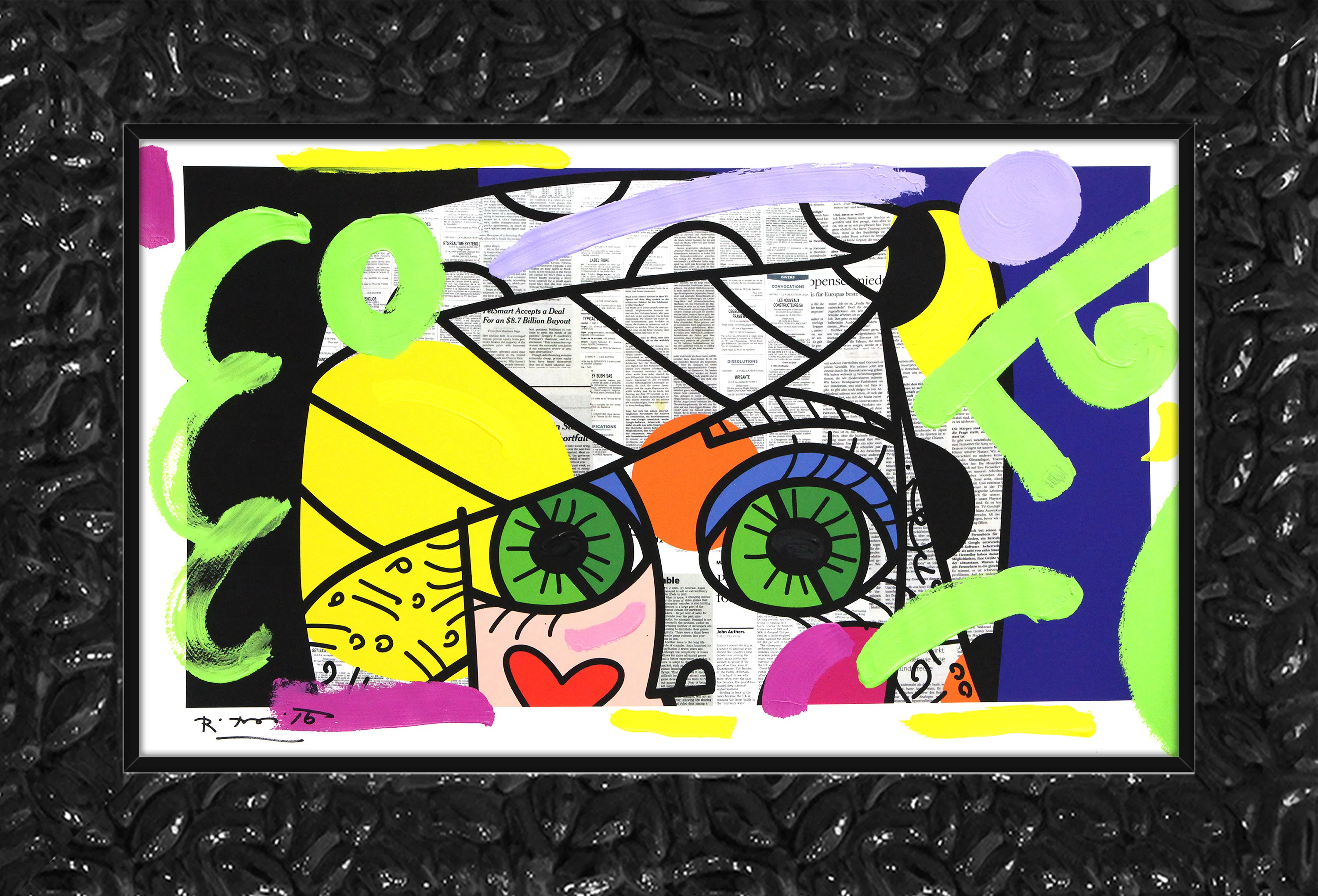 Green Eyes - Mixed Media Original - Image 9