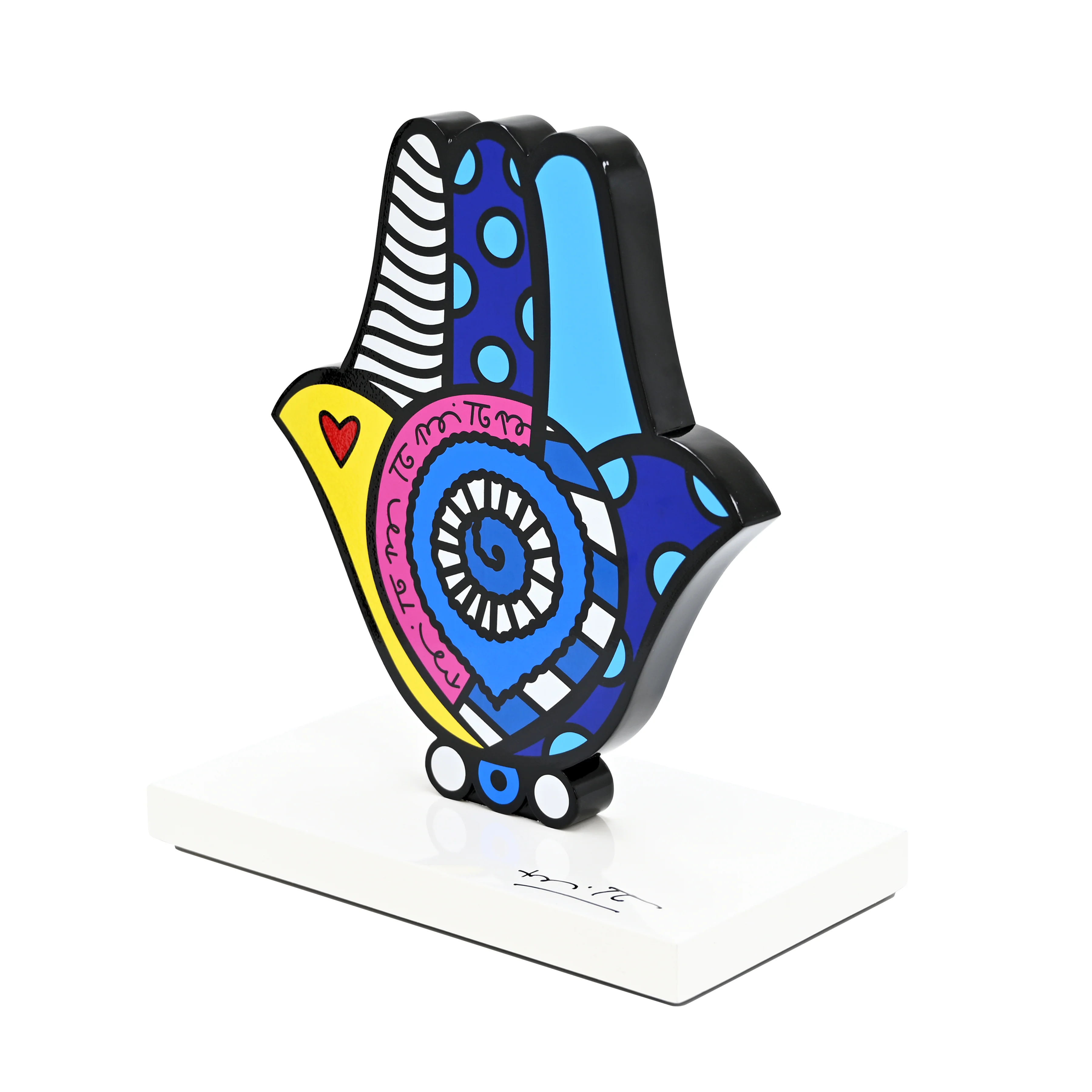 Hamsa (White Base) - Limited Edition Sculpture - Image 3