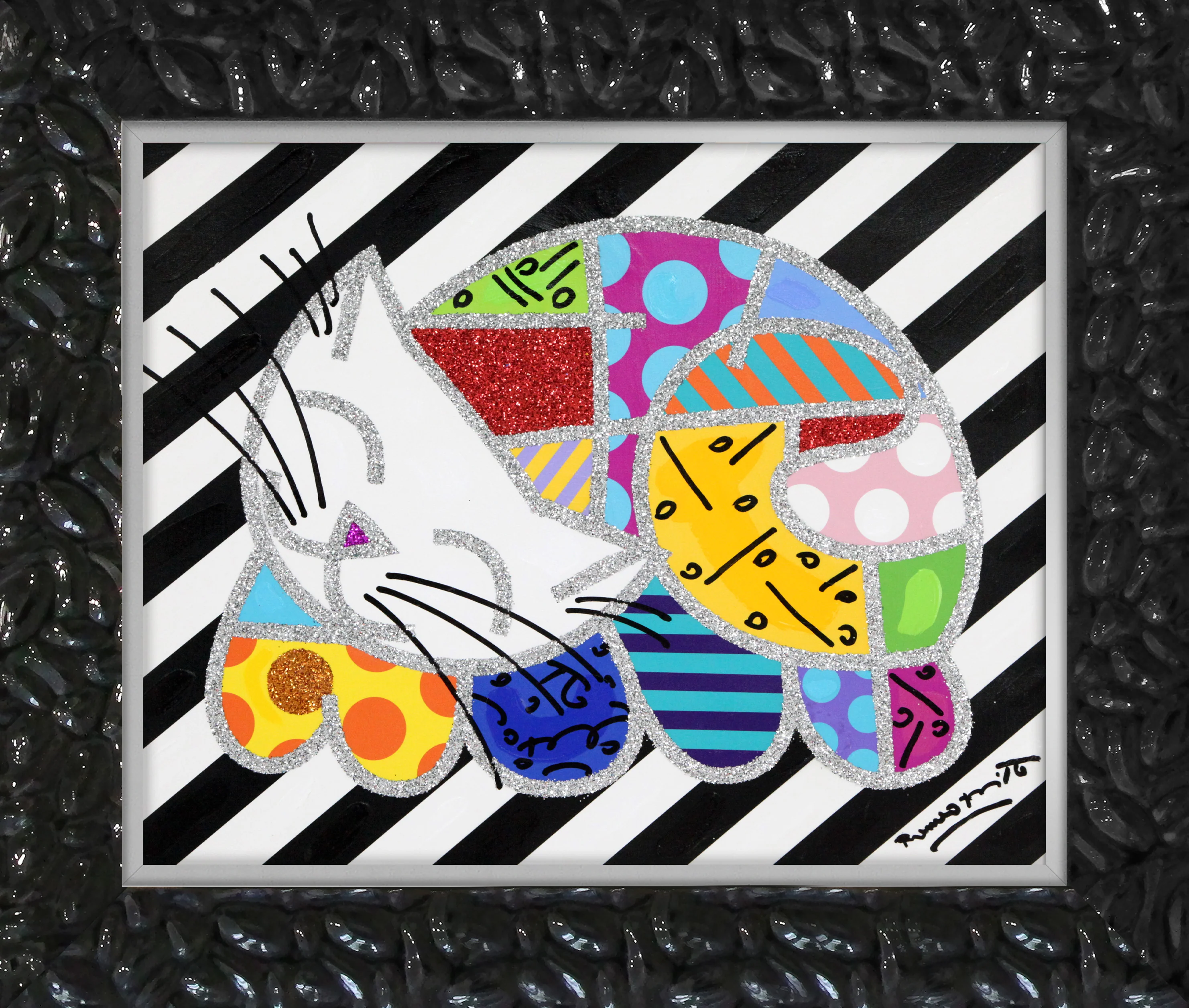 Happy Cat - Mixed Media Original - Image 10