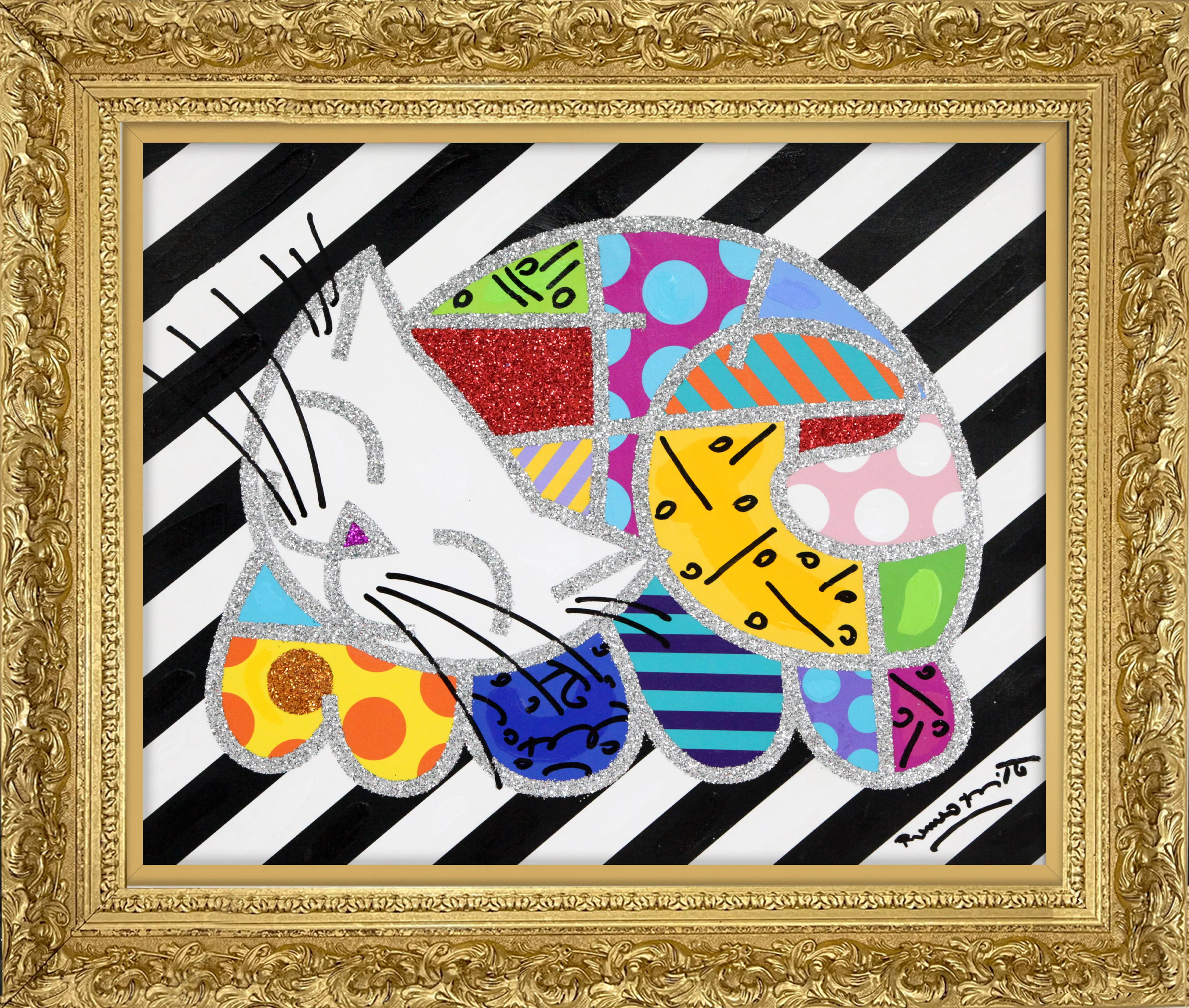 Happy Cat - Mixed Media Original - Image 11
