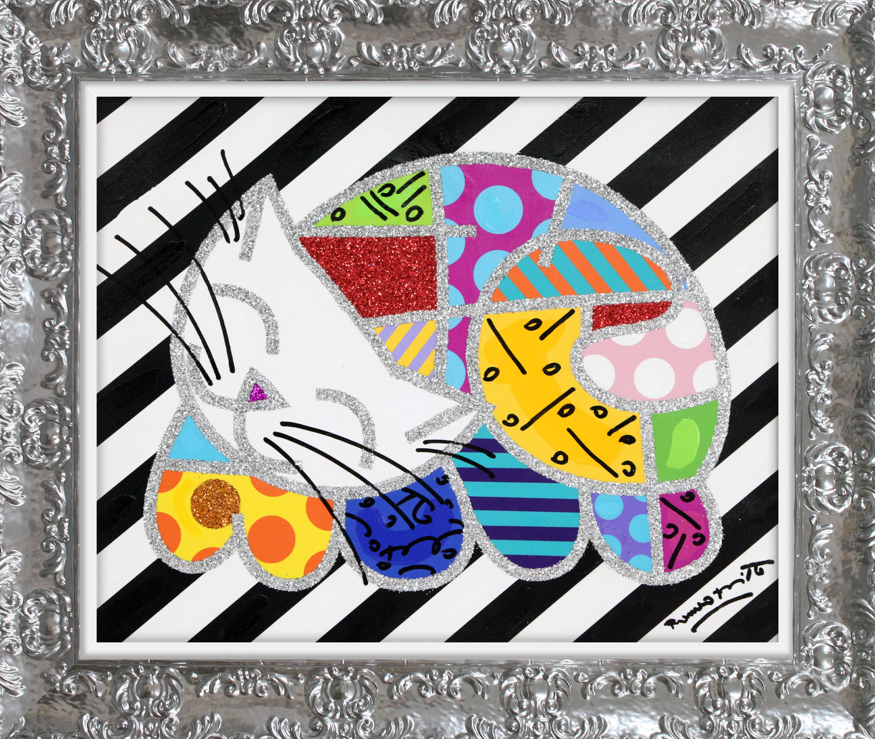 Happy Cat - Mixed Media Original - Image 12