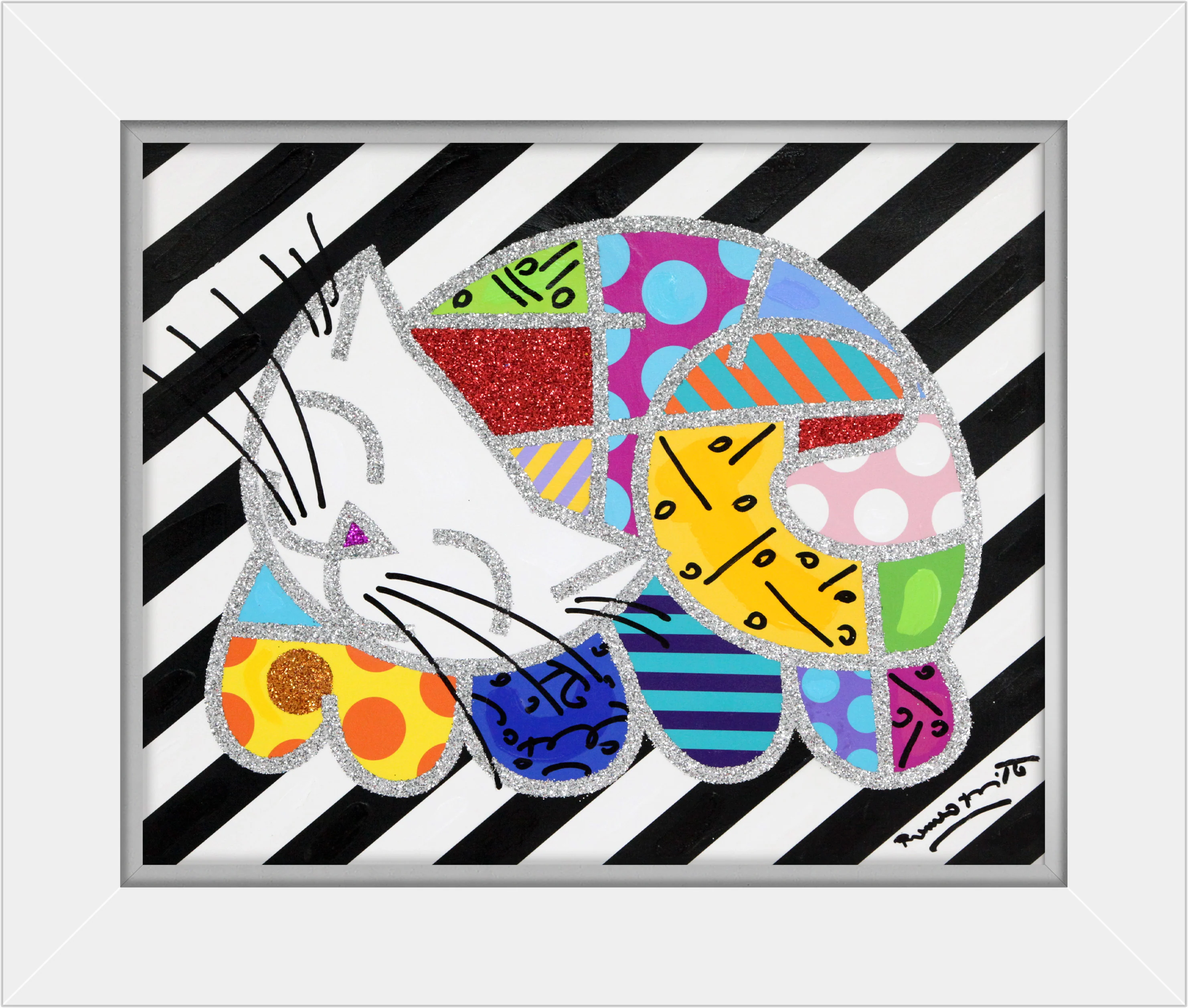 Happy Cat - Mixed Media Original - Image 13