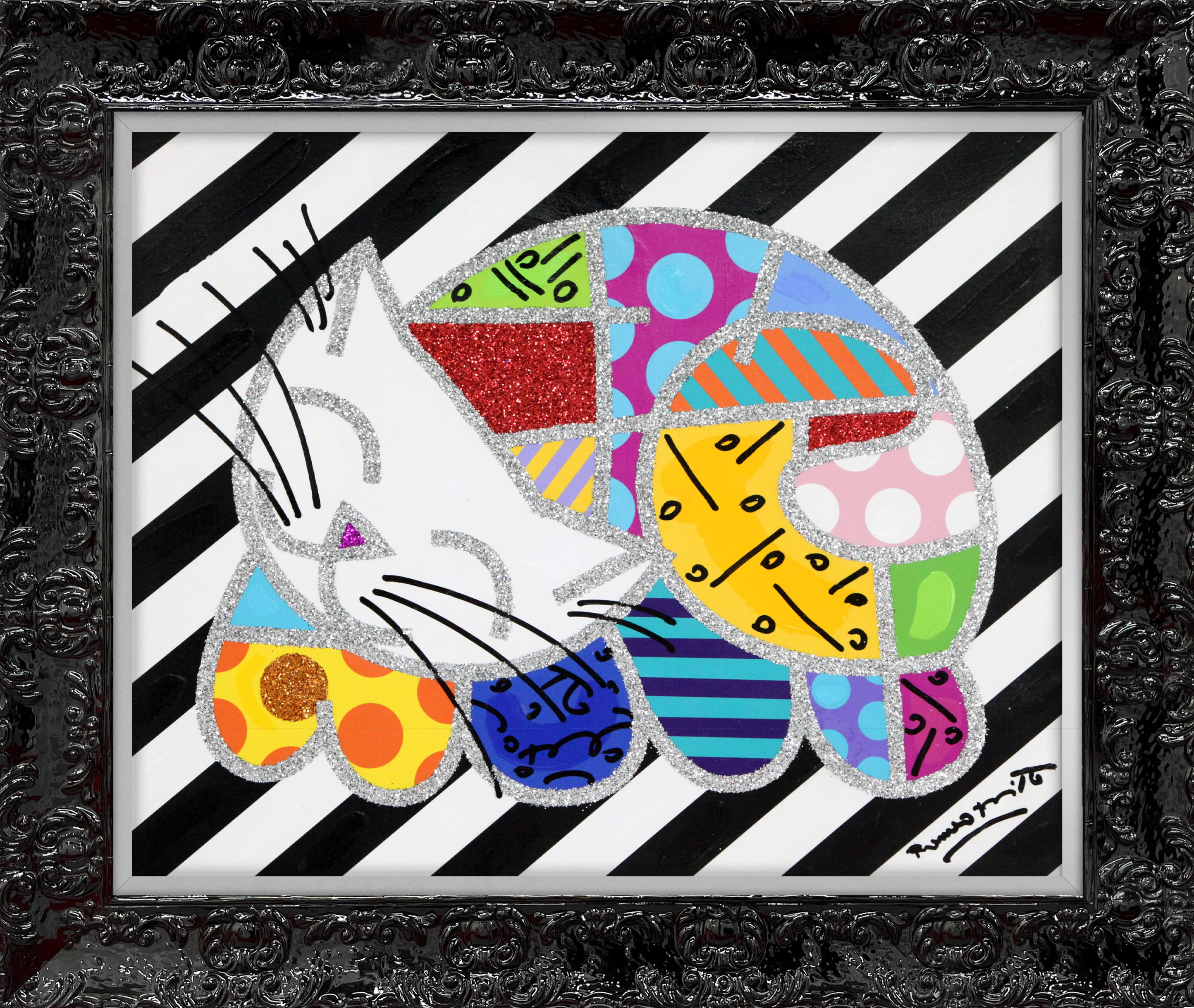 Happy Cat - Mixed Media Original - Image 8