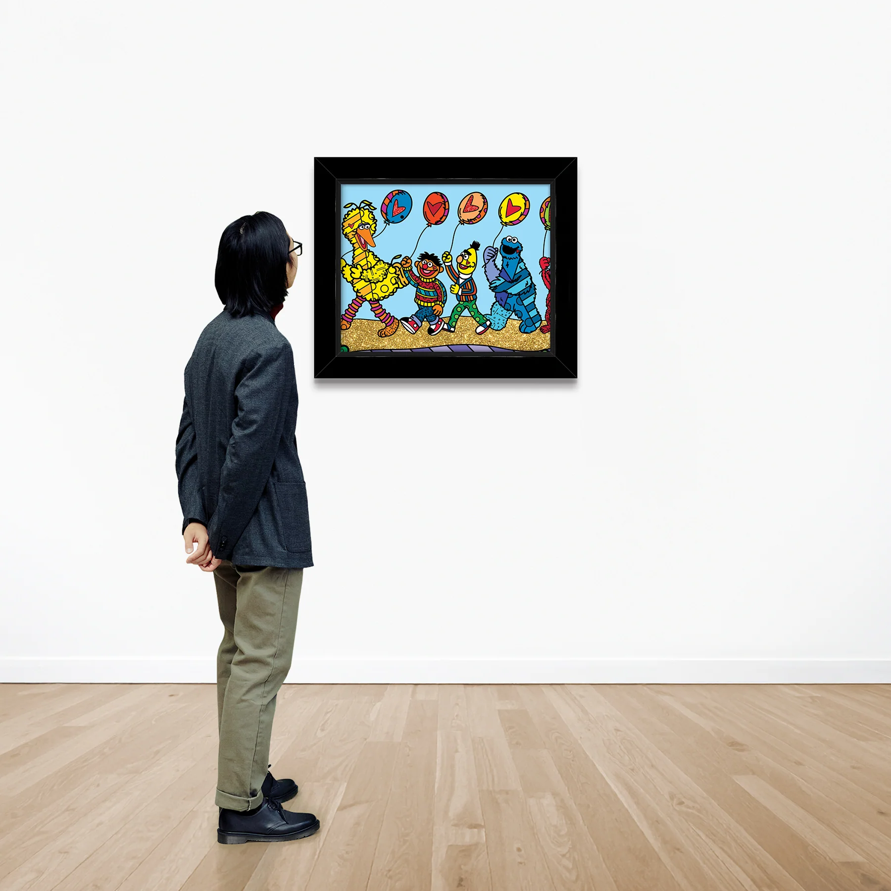 Happy Line Up! - Sesame Street - Limited Edition Print - Image 2