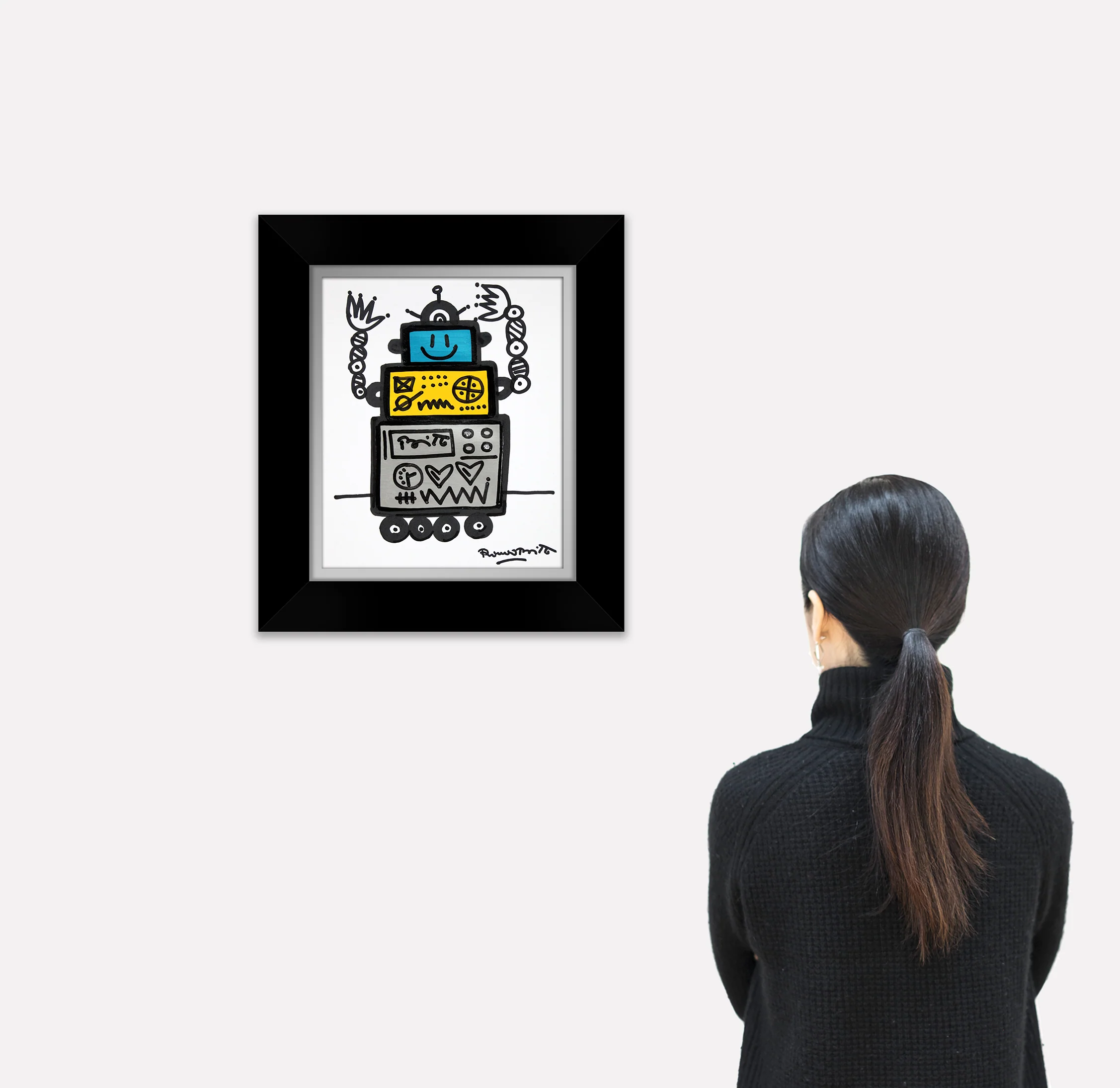 HAPPY -  Original Drawing - Image 3