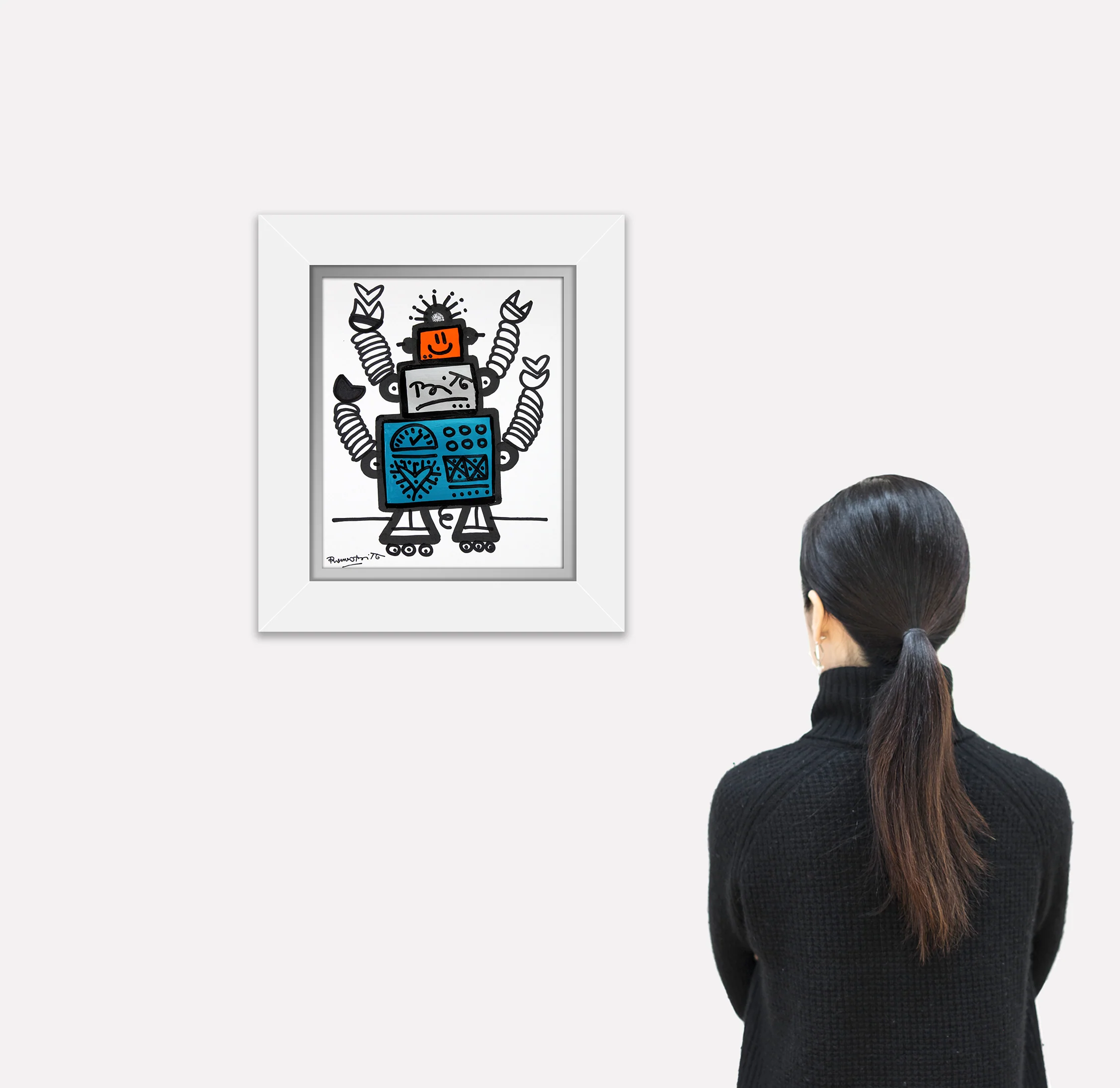 HAPPY -  Original Drawing - Image 4