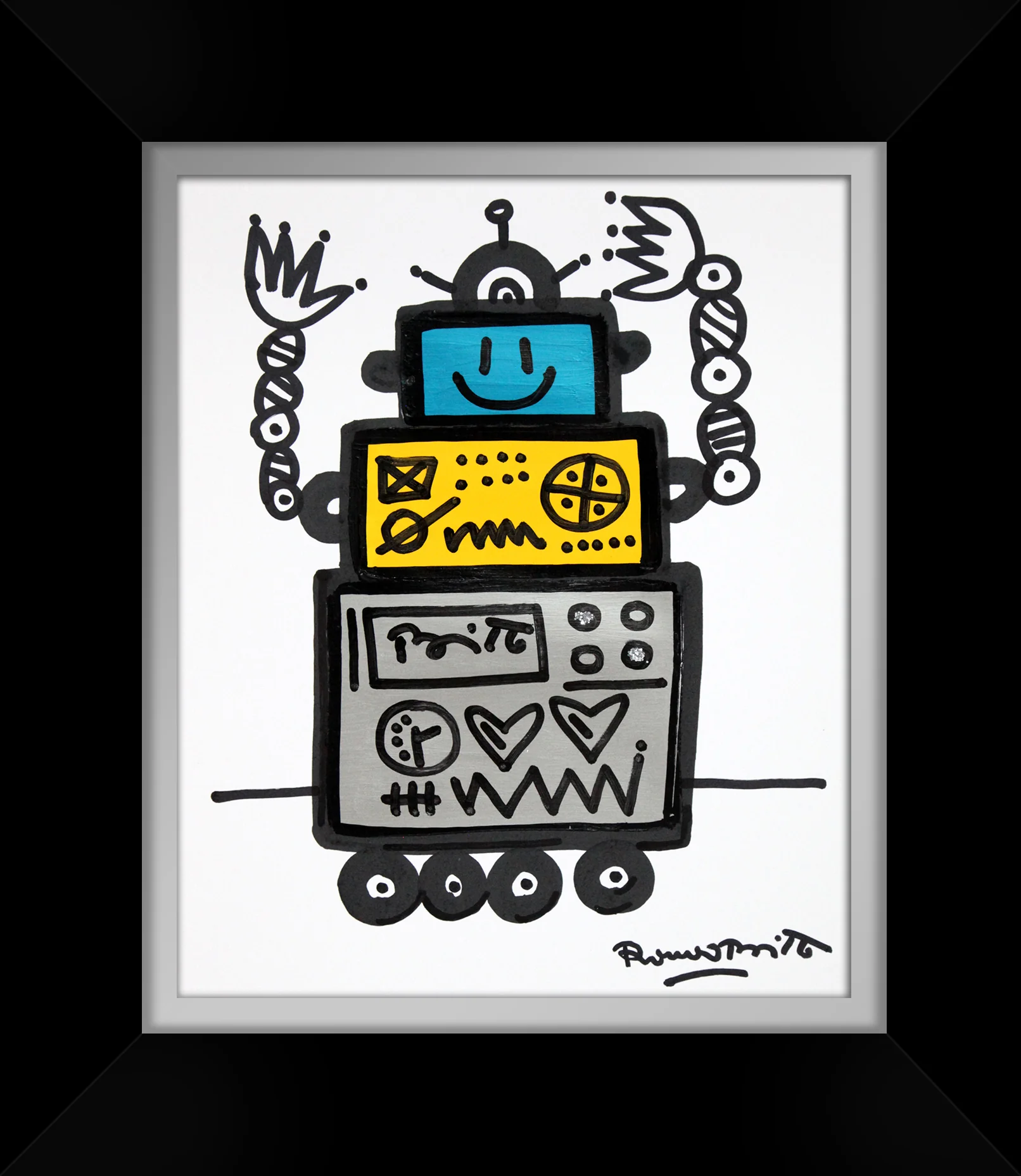 HAPPY -  Original Drawing - Image 5