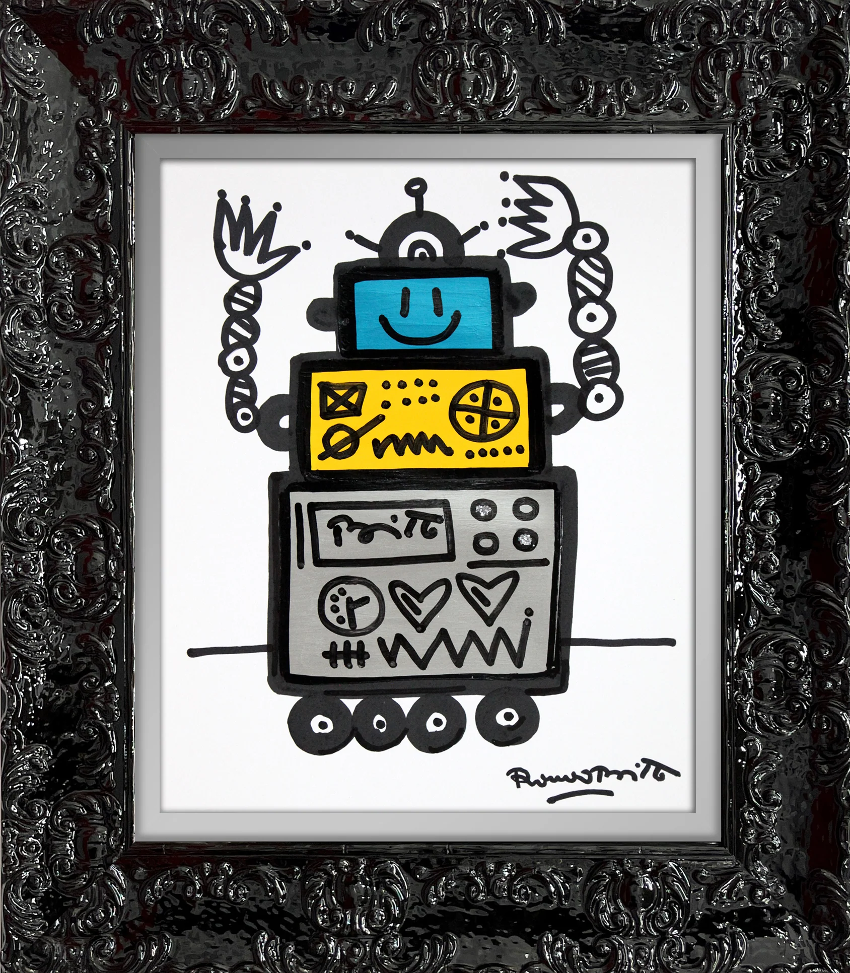 HAPPY -  Original Drawing - Image 8