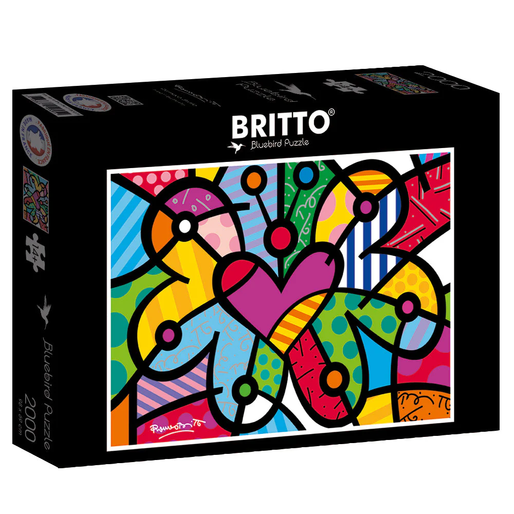 Heart Butterfly Britto Puzzle 2000 Pieces - Image 5
