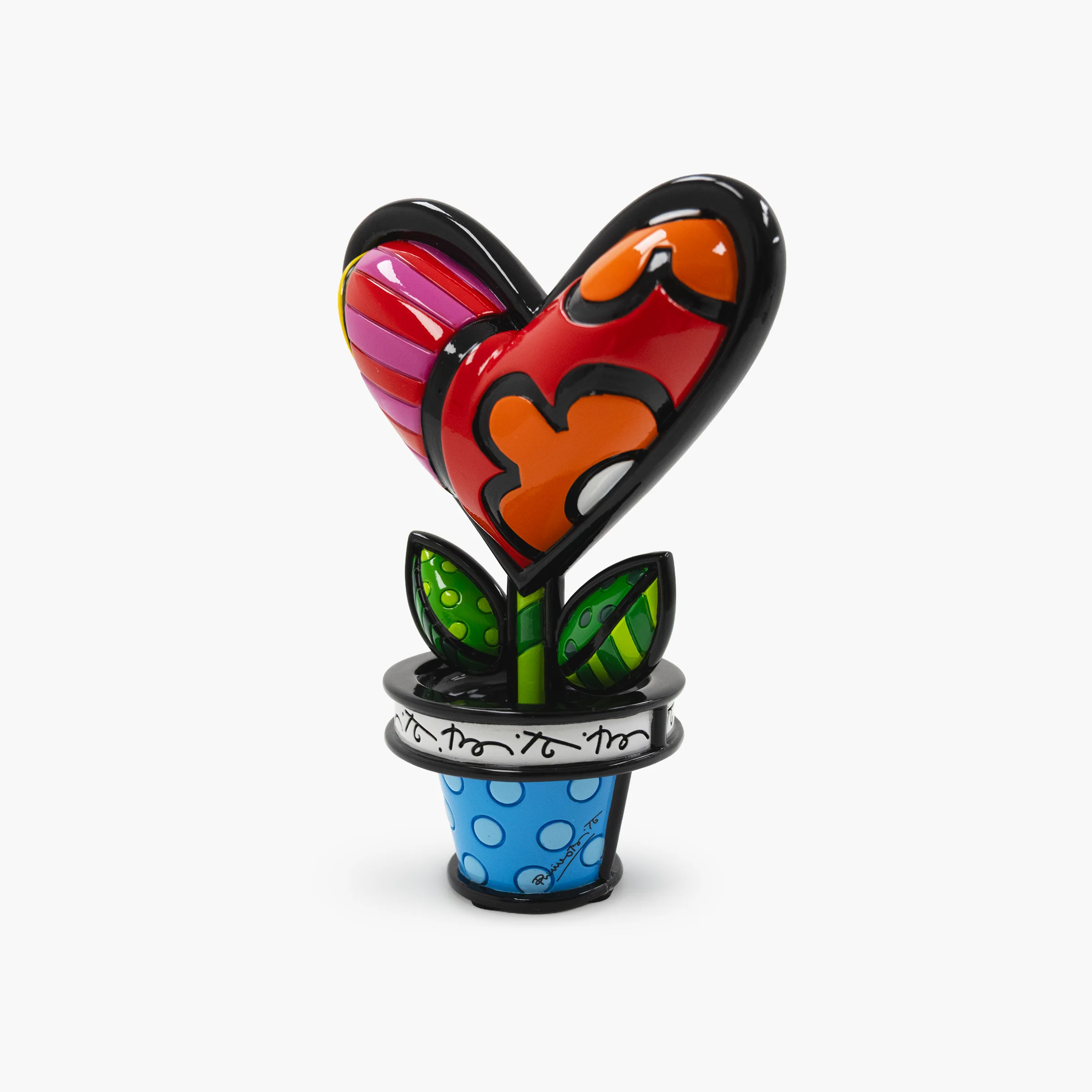 Heart Flower Pot - Britto Collectible Figurine - Image 3