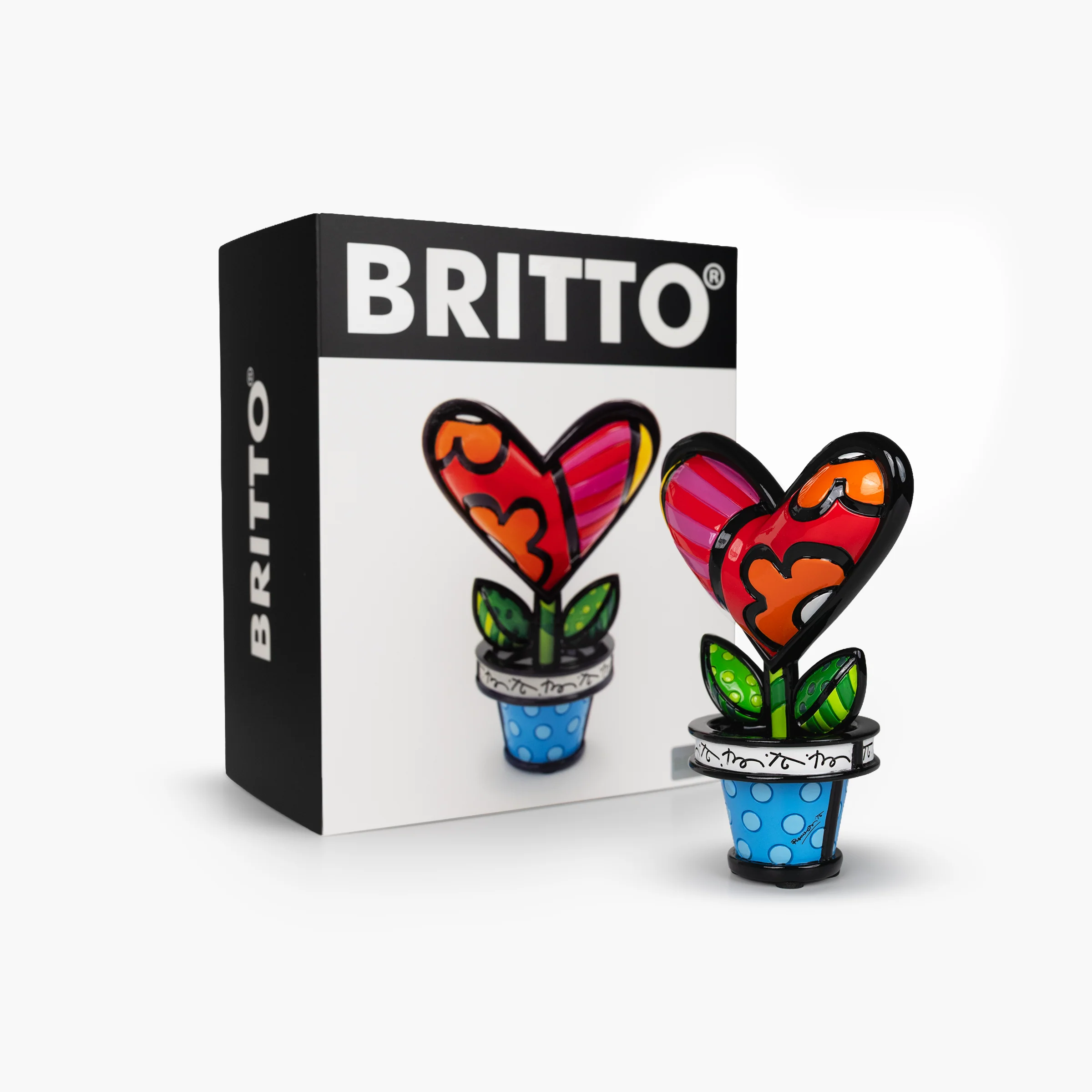 Heart Flower Pot - Britto Collectible Figurine - Image 5