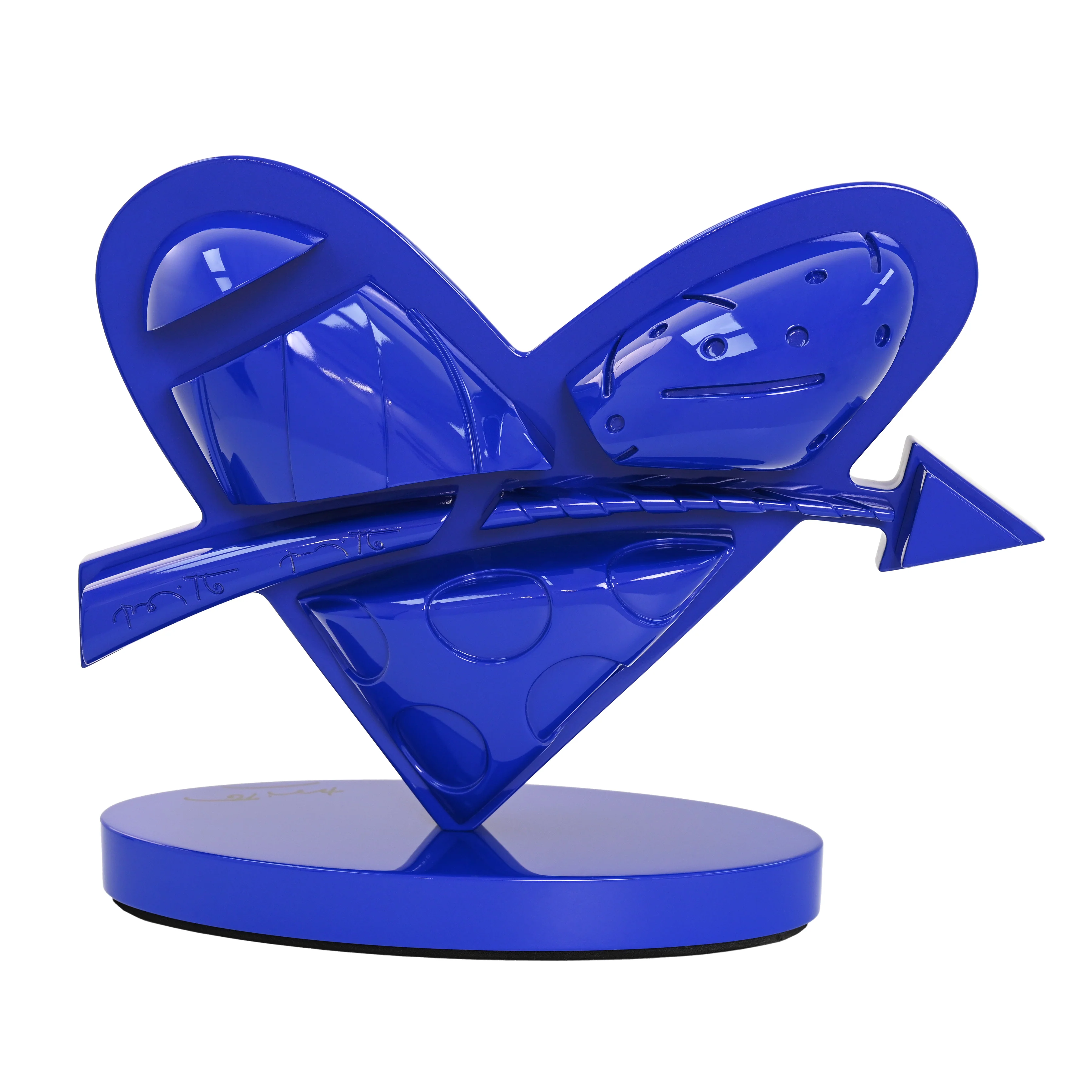 Heart With Arrow (Blue) - Limited Edition Sculpture - Image 2