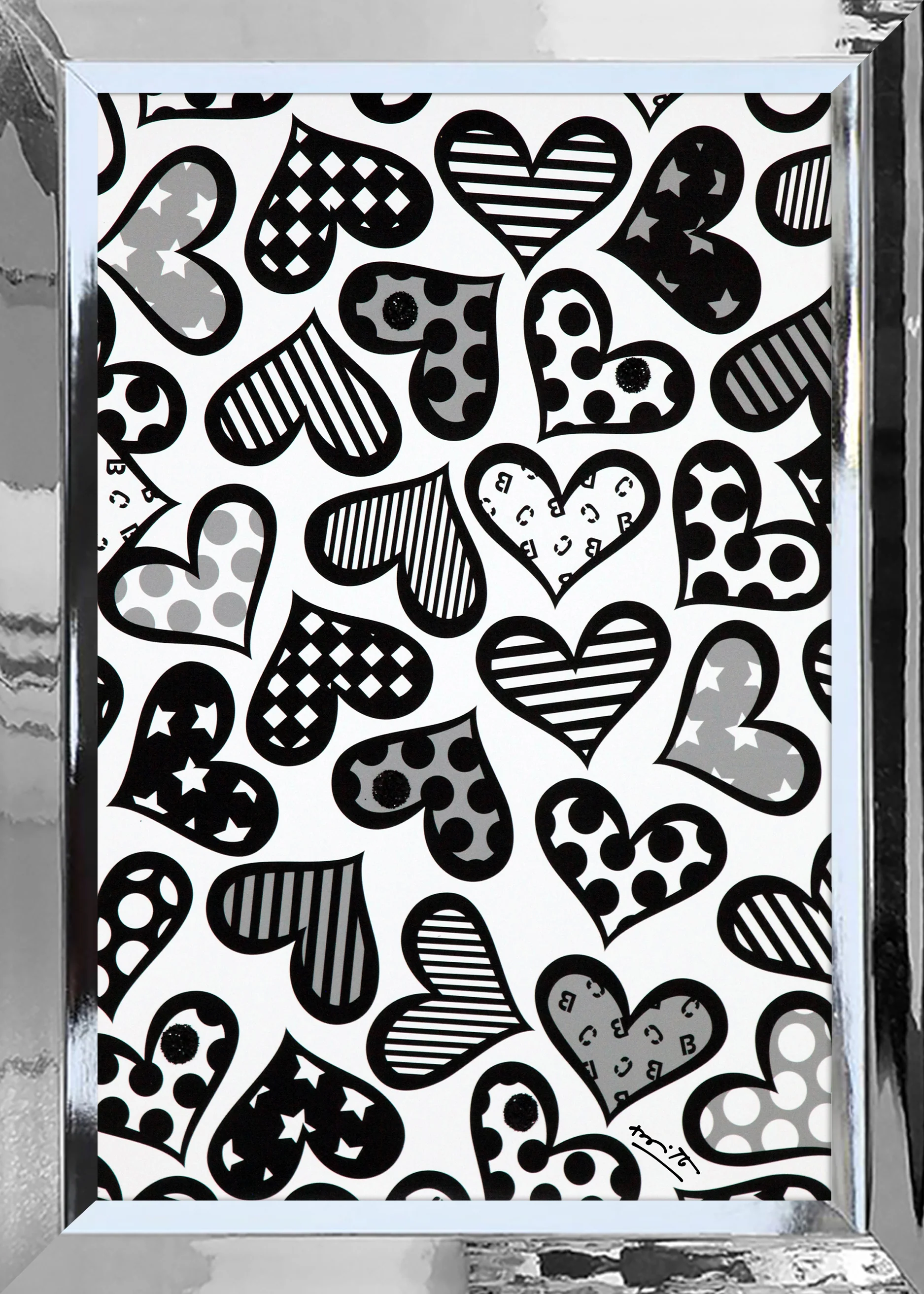 Hearts Black & White - Limited Edition Print - Image 11