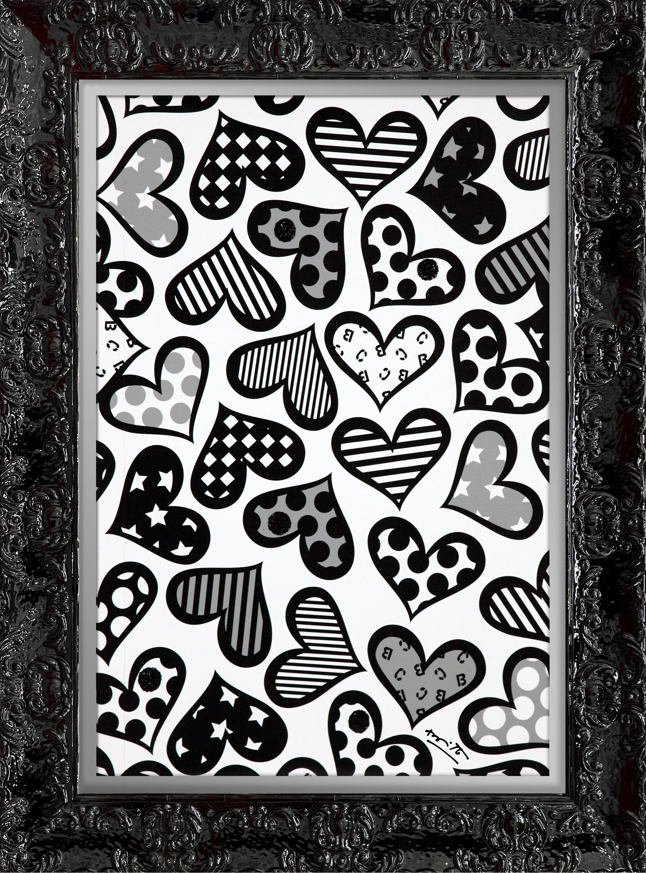 Hearts Black & White - Limited Edition Print - Image 12