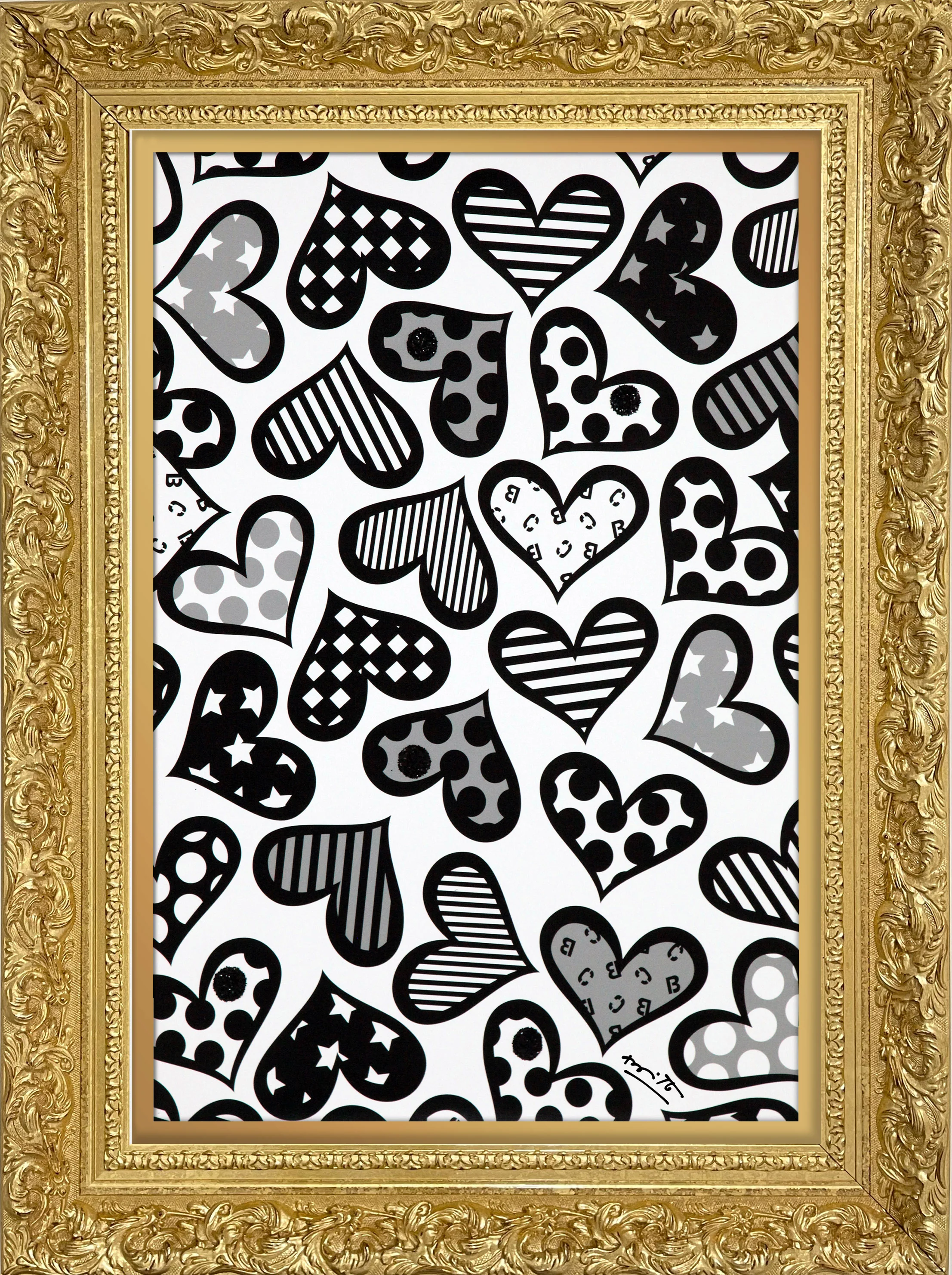 Hearts Black & White - Limited Edition Print - Image 13