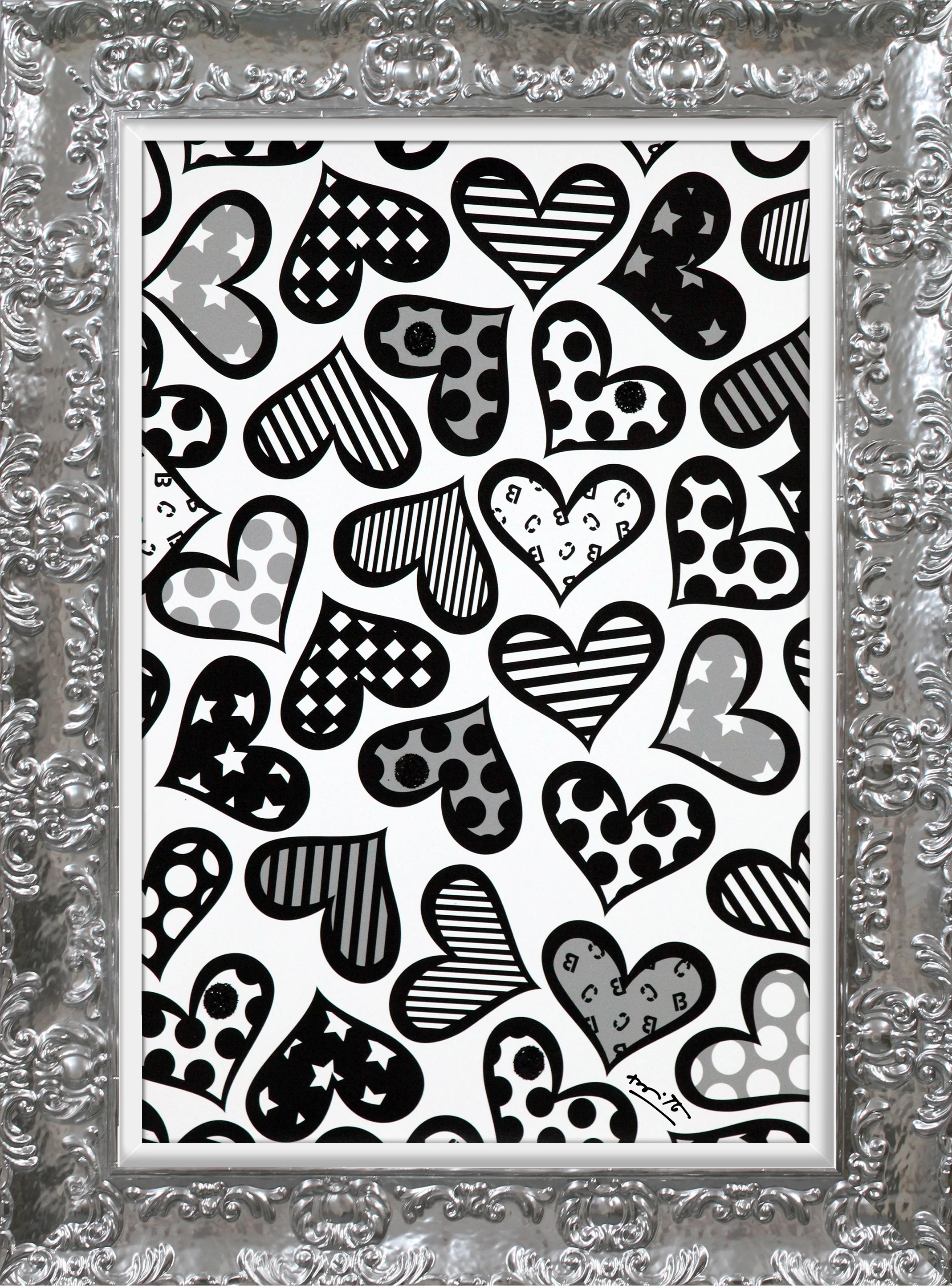 Hearts Black & White - Limited Edition Print - Image 14