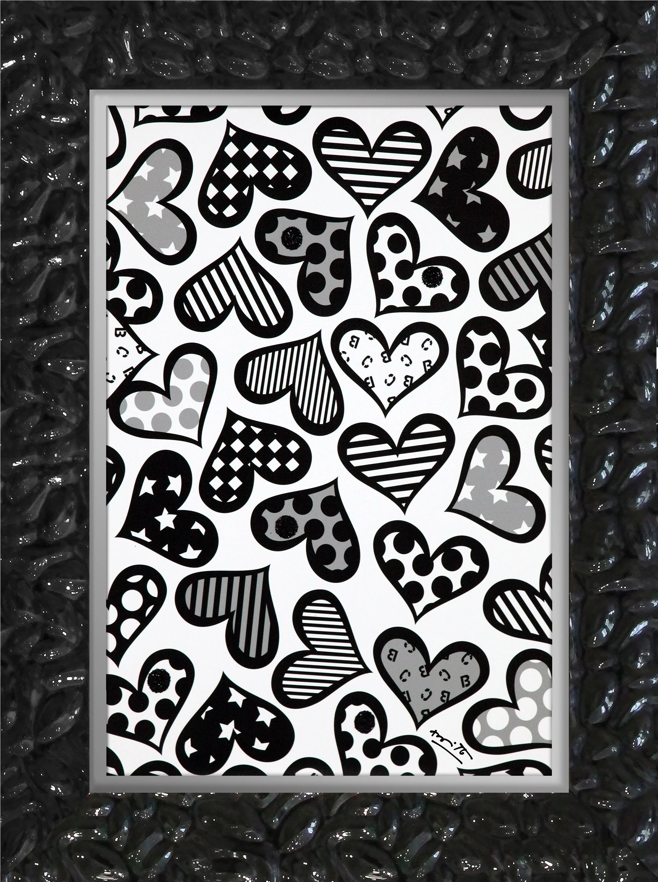 Hearts Black & White - Limited Edition Print - Image 15