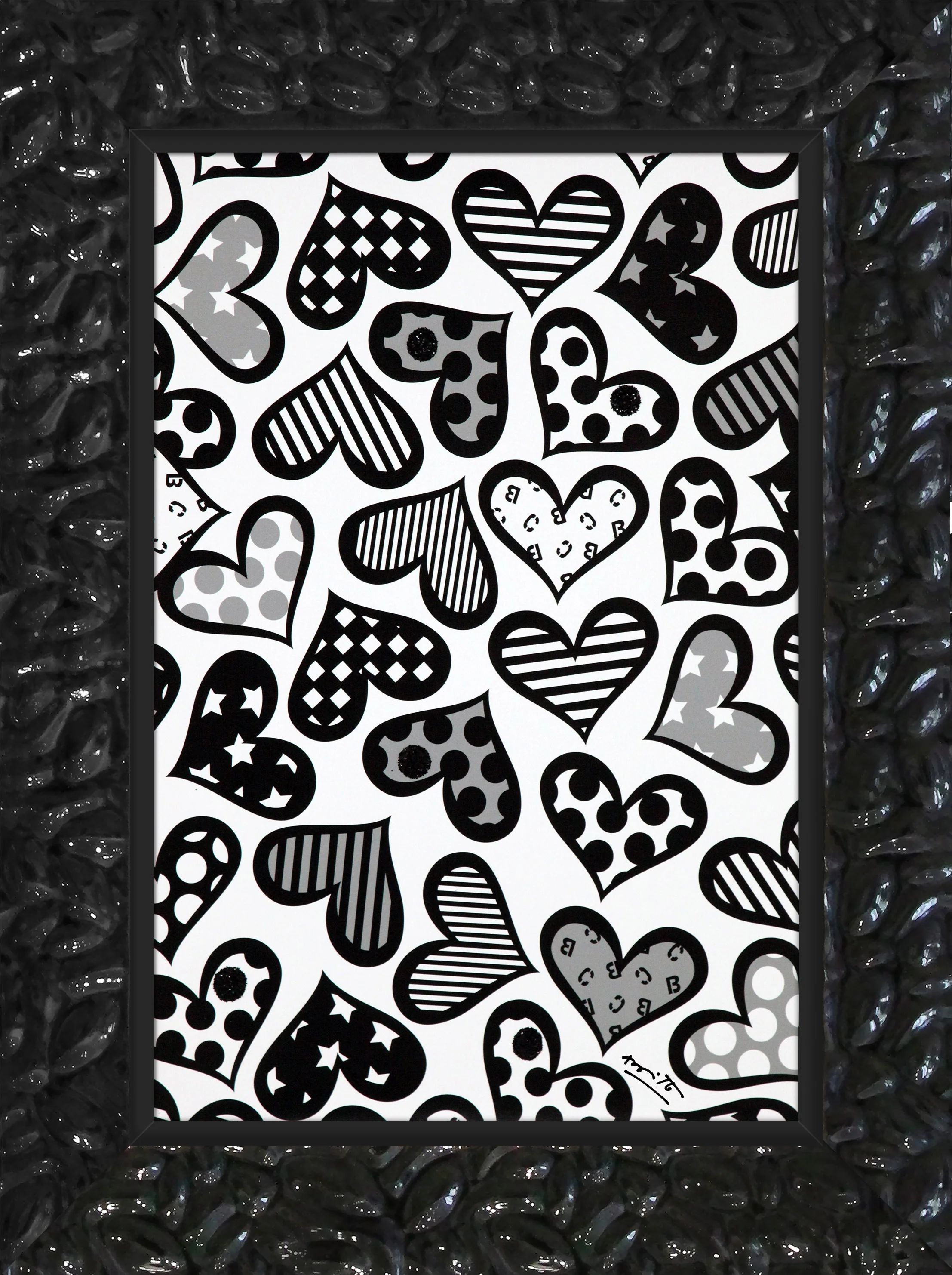 Hearts Black & White - Limited Edition Print - Image 16