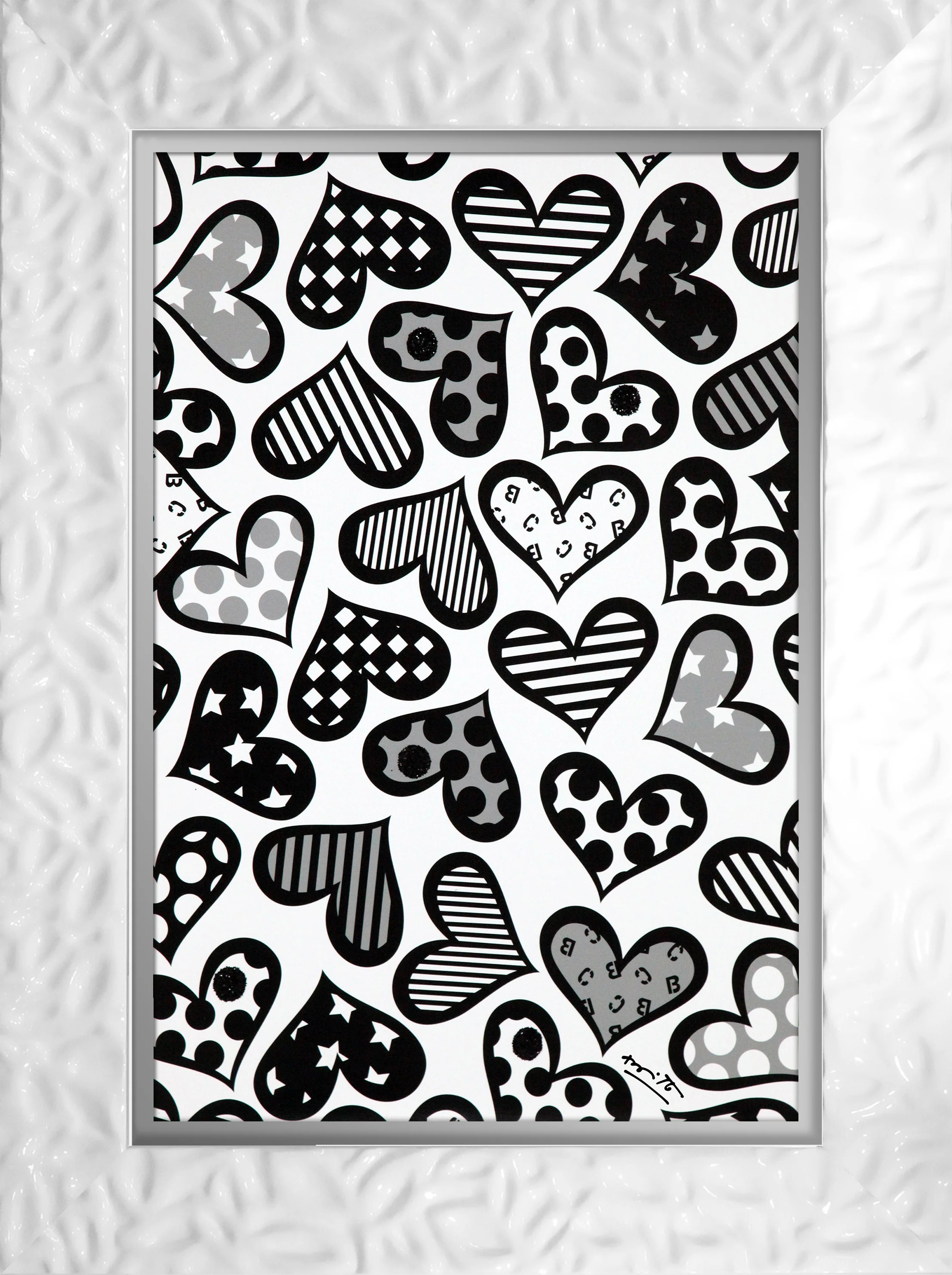 Hearts Black & White - Limited Edition Print - Image 17
