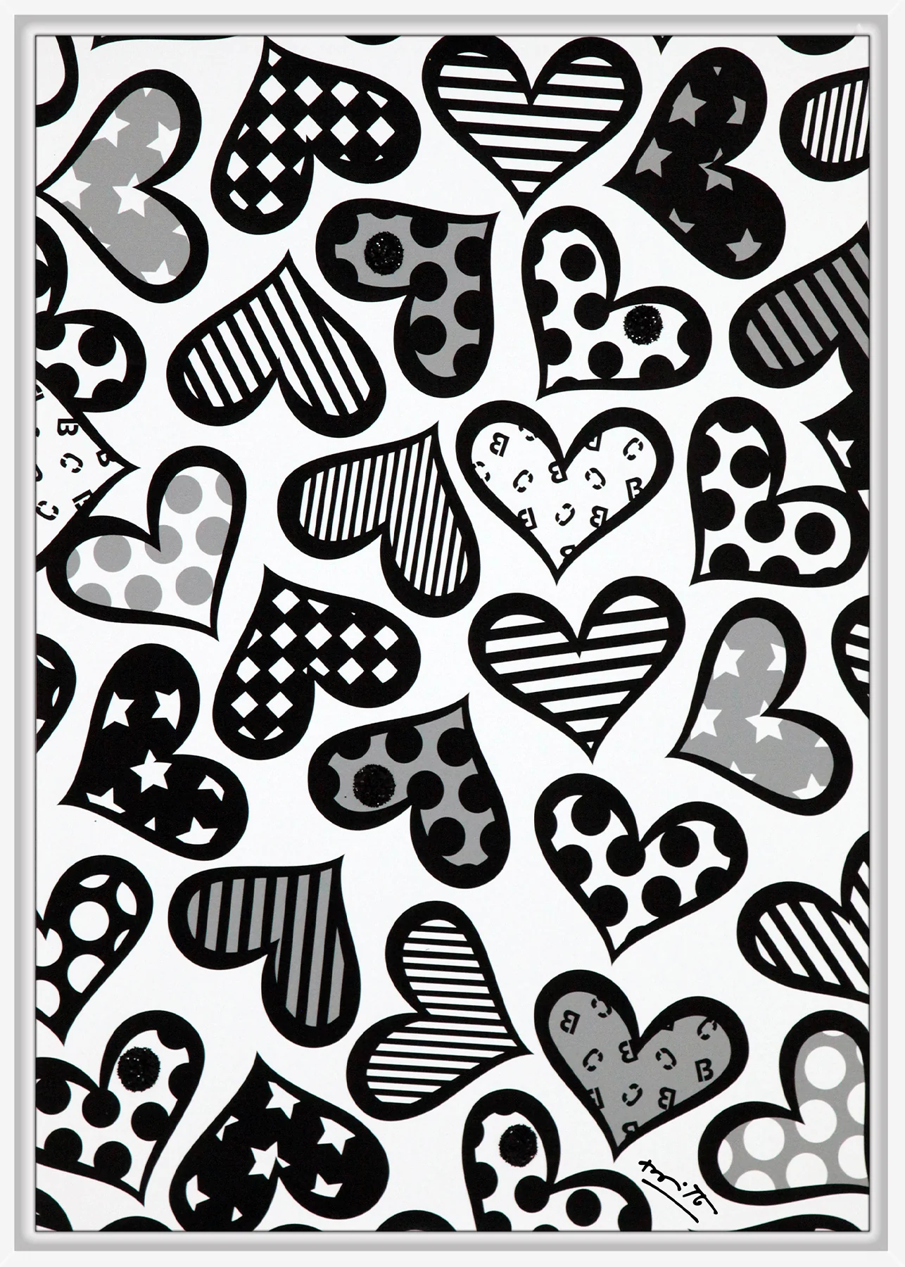 Hearts Black & White - Limited Edition Print - Image 20