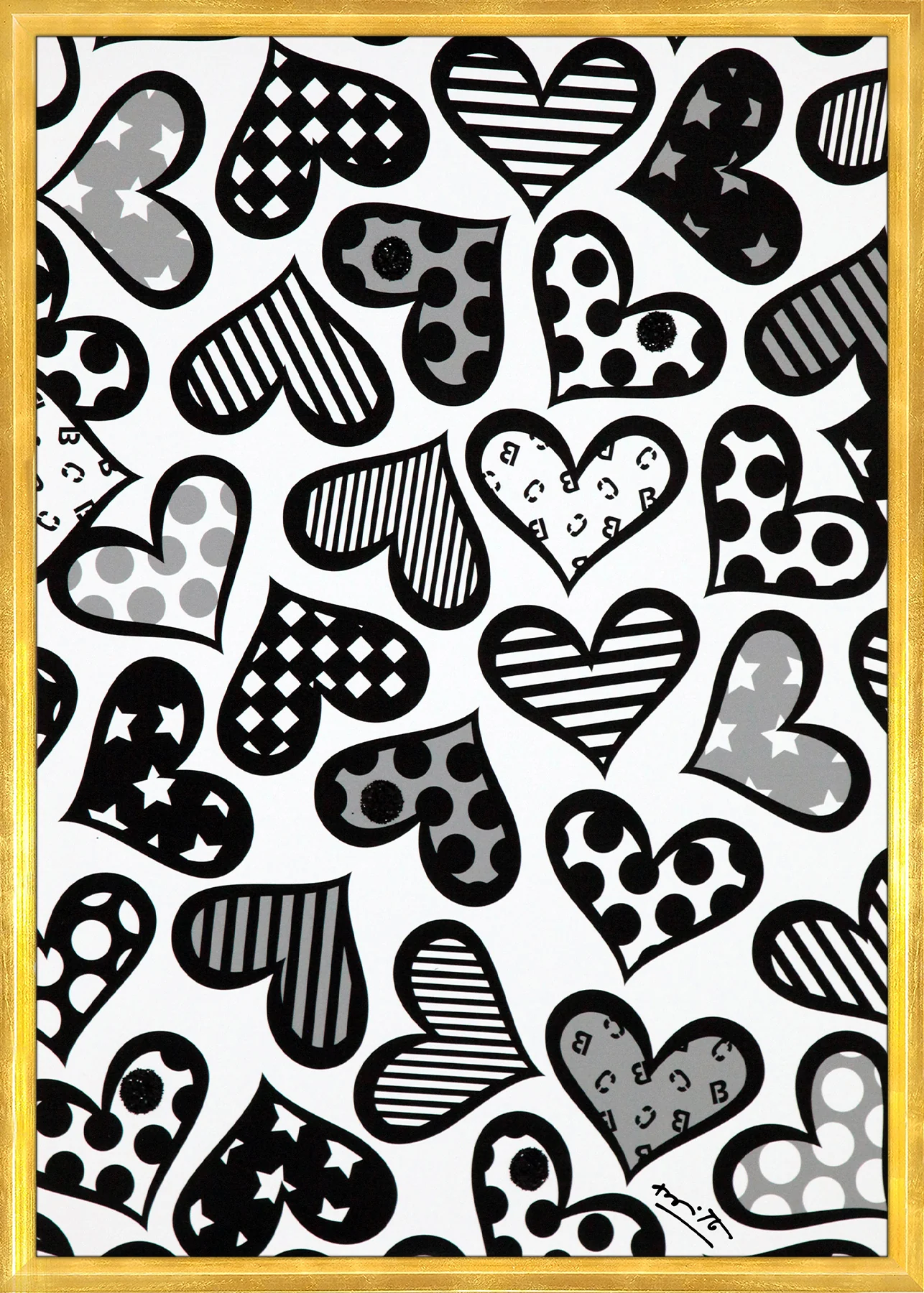 Hearts Black & White - Limited Edition Print - Image 21